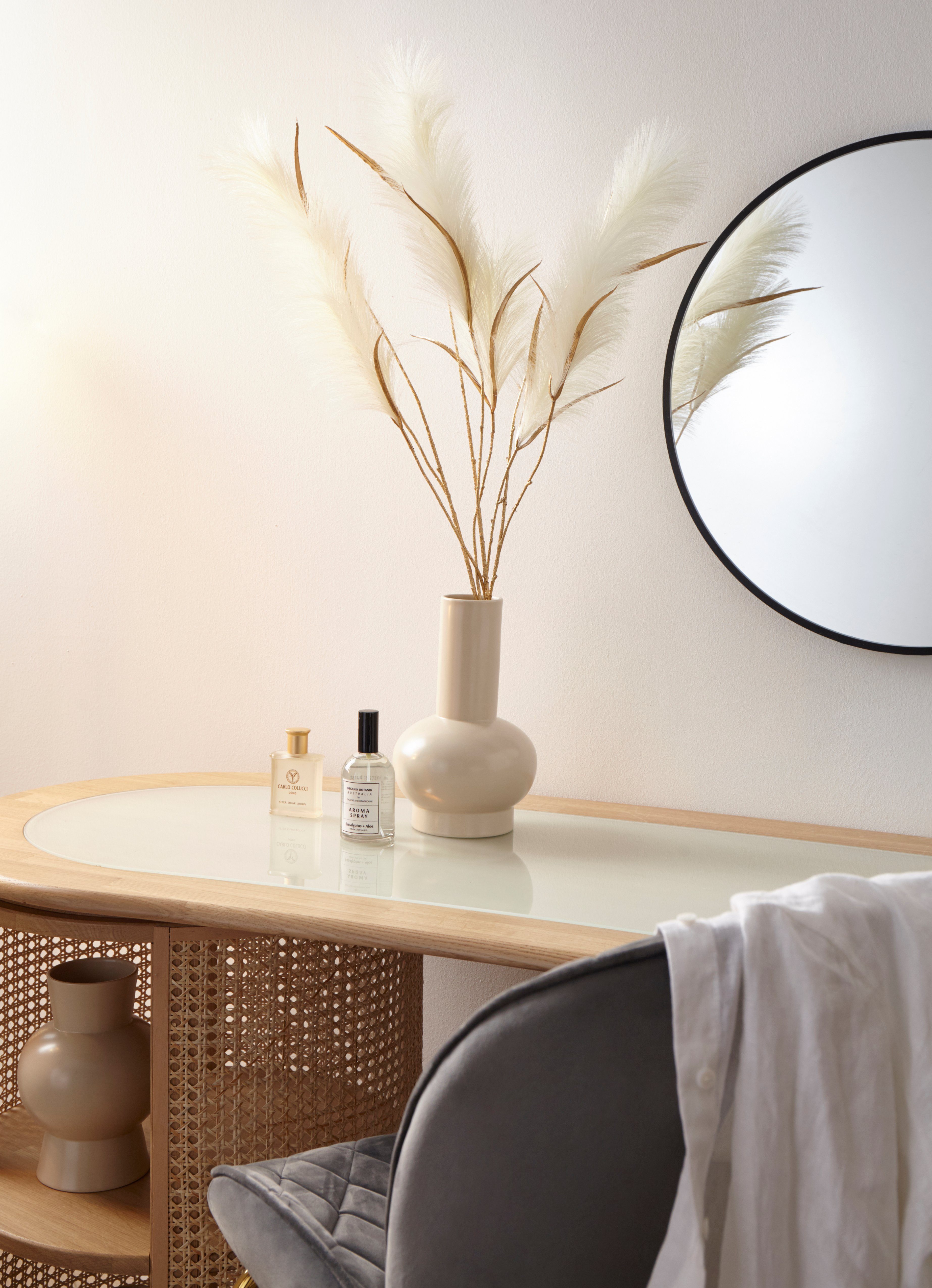 Winterliche Kunstpflanze Mael, Weihnachtsdeko Reetgras, Leonique, Höhe 99 c günstig online kaufen