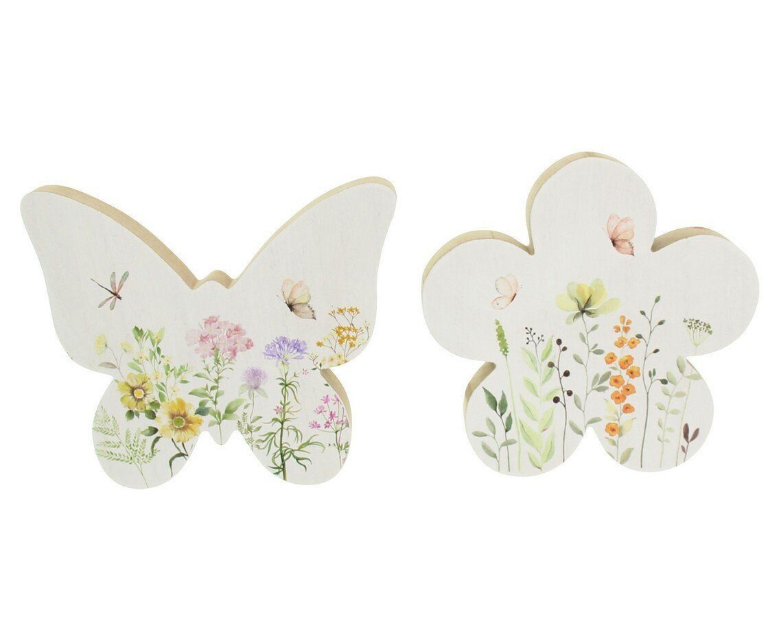 Home-trends24.de Dekofigur Dekofigur Vase Schmetterling Blume günstig online kaufen