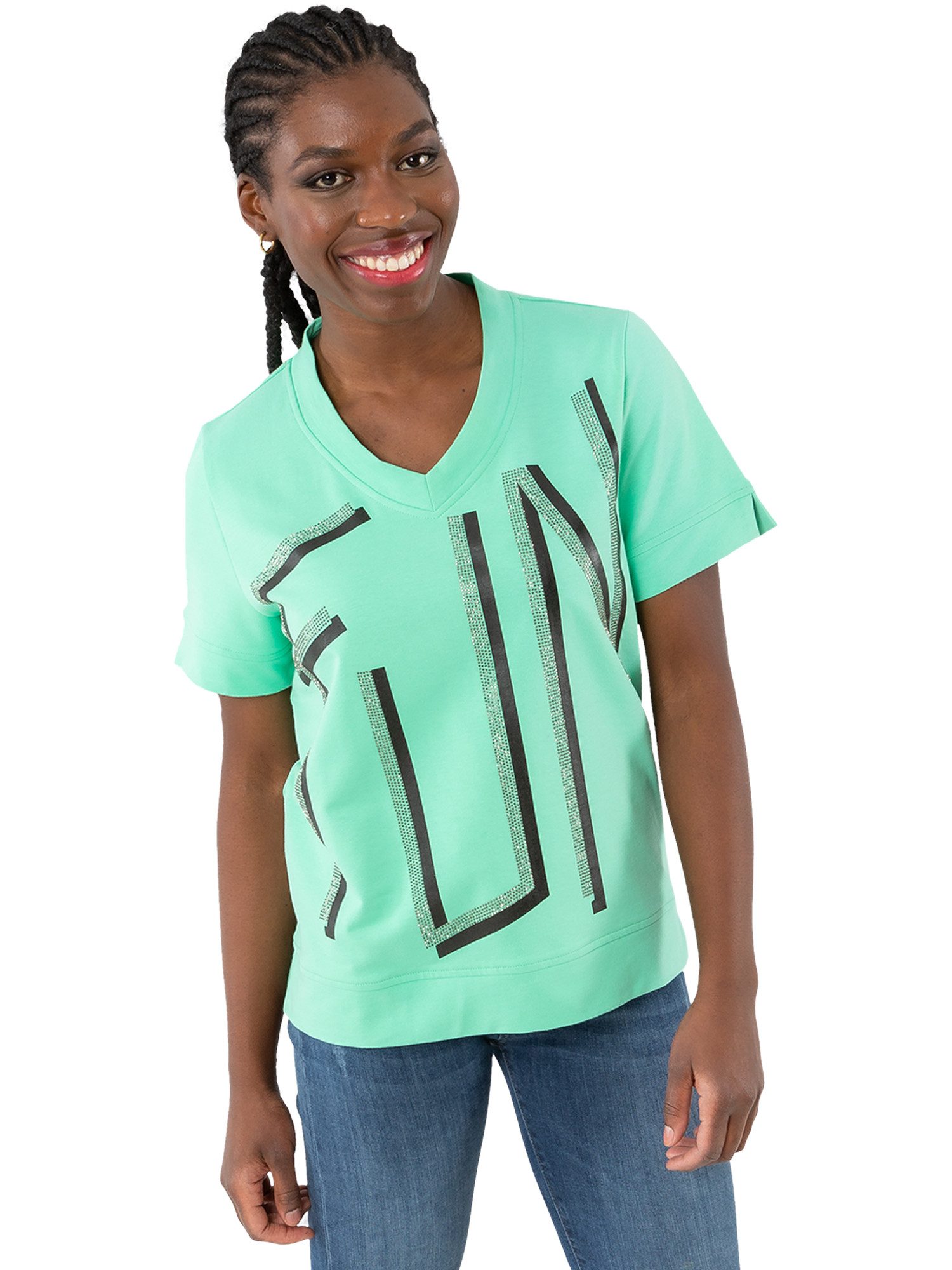Estefania for woman Kurzarmshirt 194-1114, "FUN" günstig online kaufen