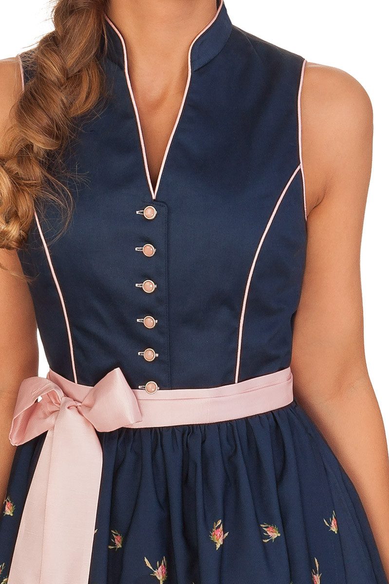 Alpenfee Tracht Dirndl Midi Dirndl 2tlg. - ZULA - dunkelblau