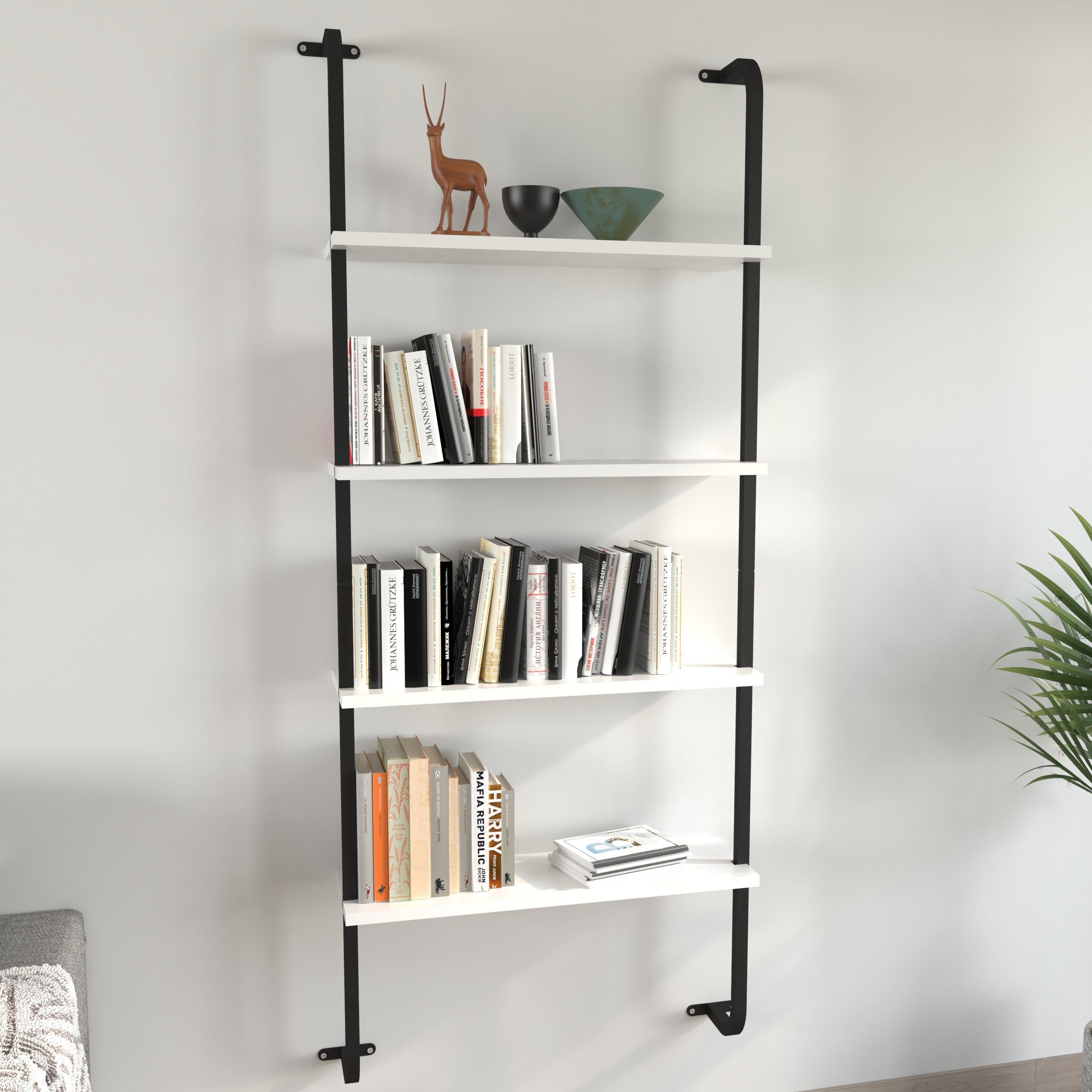 VCM Wandregal Holz Wandregal Hängeregal Regal Board Insasi 4