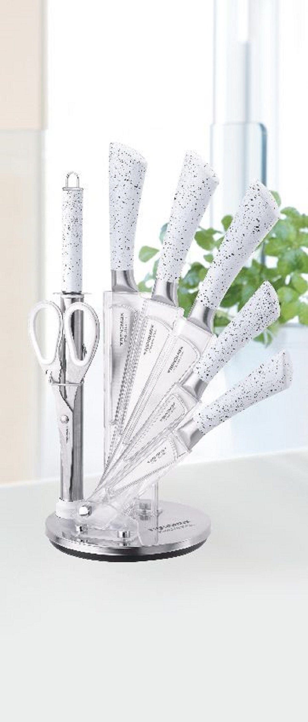 ZELLERFELD Messer-Set 8-teiliges Profi Messer-Set Messerblock sehr hochwertiges Set