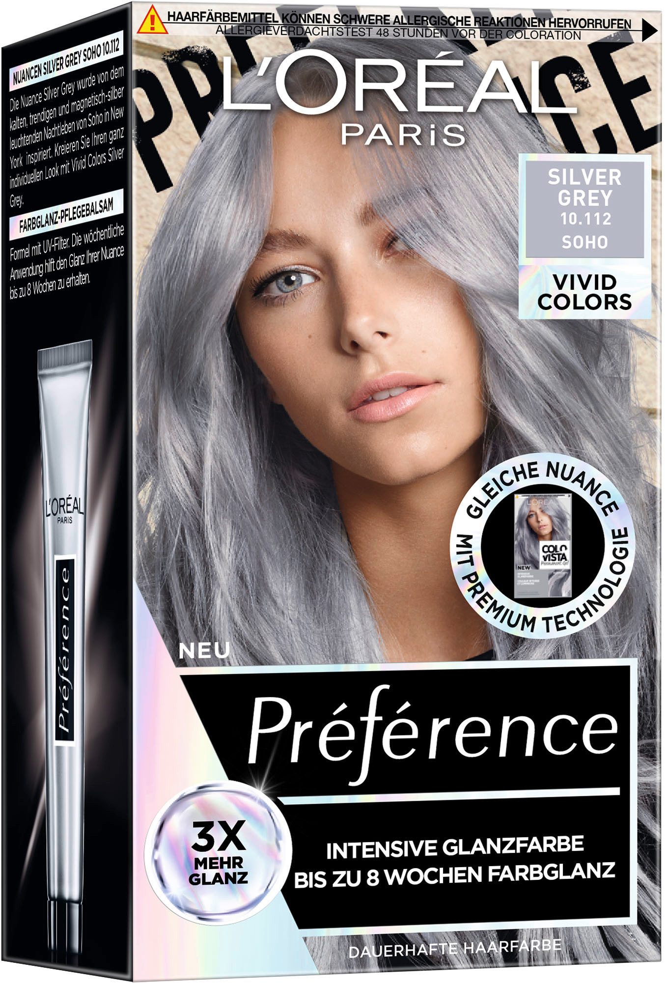L'ORÉAL PARIS Coloration PRÈFÈRENCE VIVID COLORS, Packung