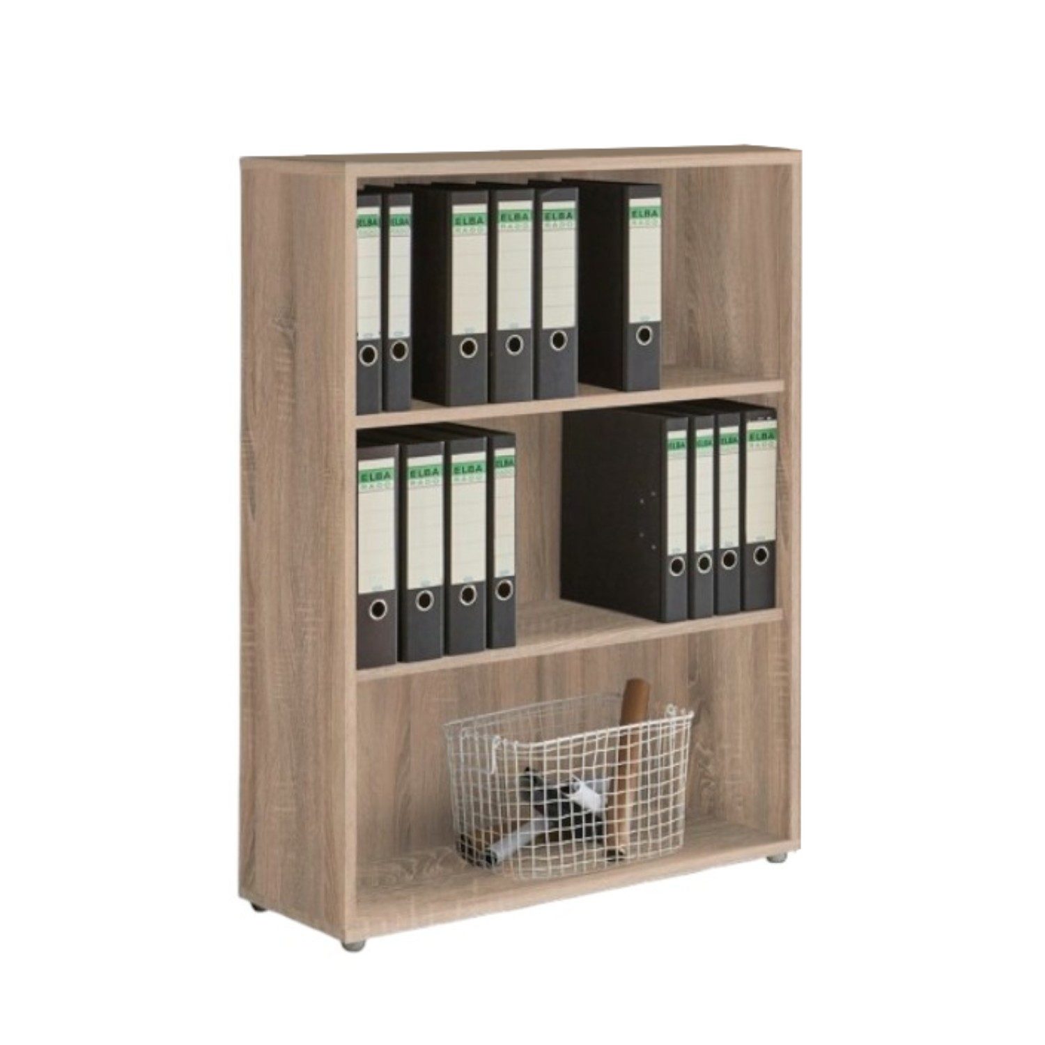 BMG Möbel Aktenregal Office Edition, für Aktenordner und Bürozubehör, ideal als Ergänzung für bereits vorhandene Büromöbel