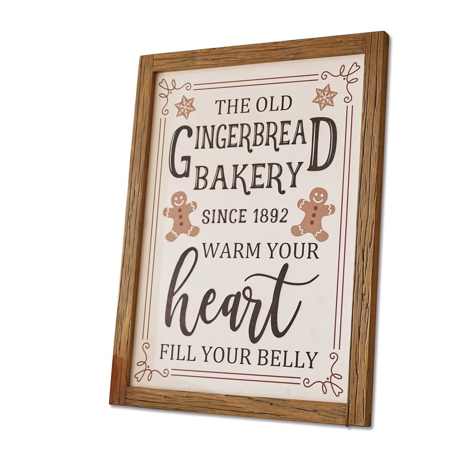 Mirabeau Weihnachtsfigur Dekoboard Bakery weiß/braun (kein Set, kein Set)