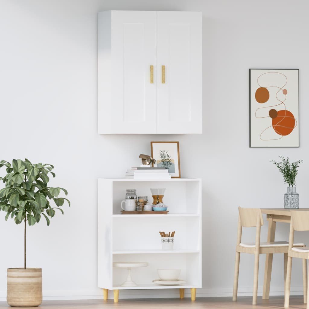 vidaXL Anrichte Highboard Weiß Holzwerkstoff