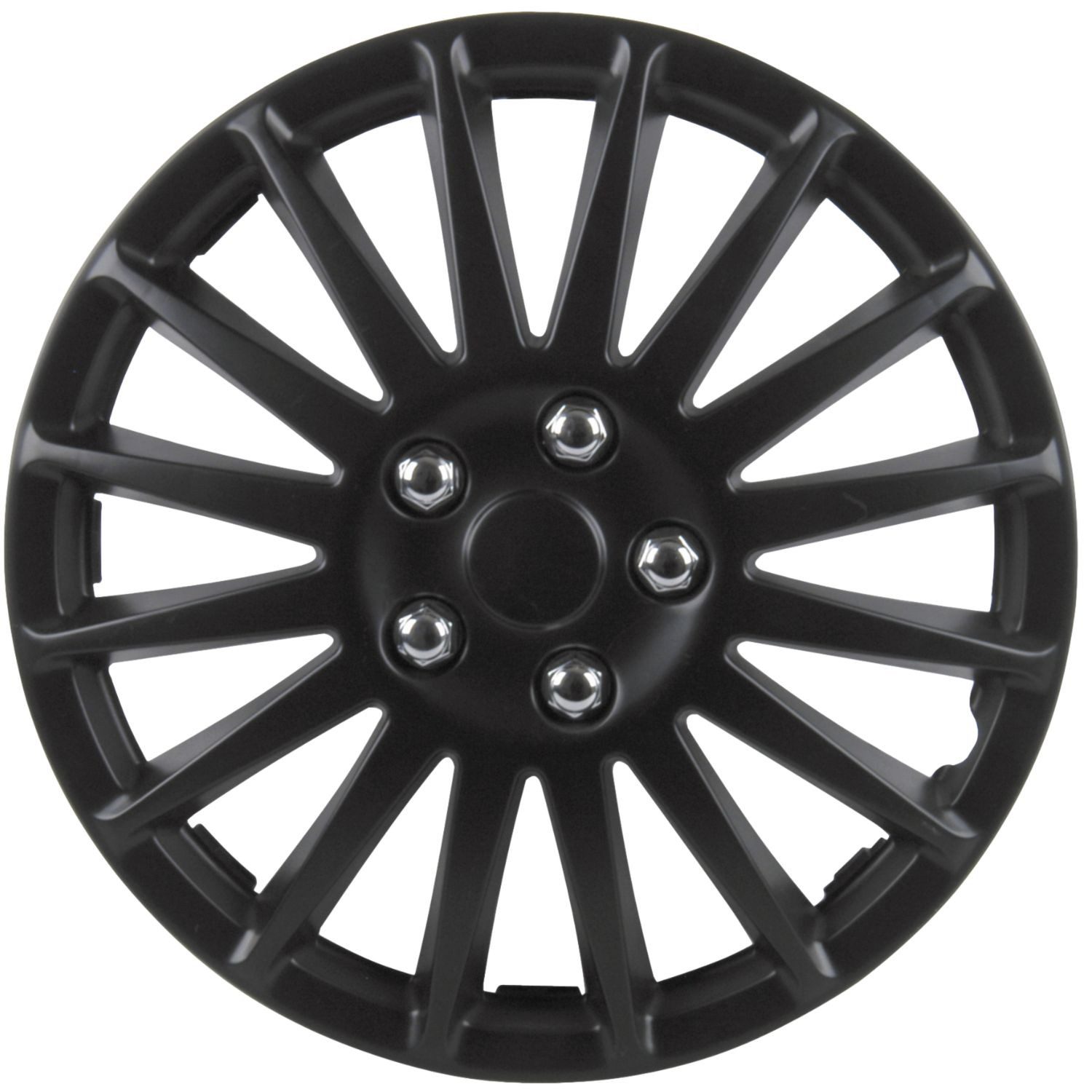 Cartrend Radkappe Radzierblenden-Set 14 Zoll R14 14" 4x Radkappen, 14 in Zoll, (Set, 4-St., 4x Radkappe) Radblenden Rad Felgen Stahlfelgen Abdeckung Radzierblenden Schwarz