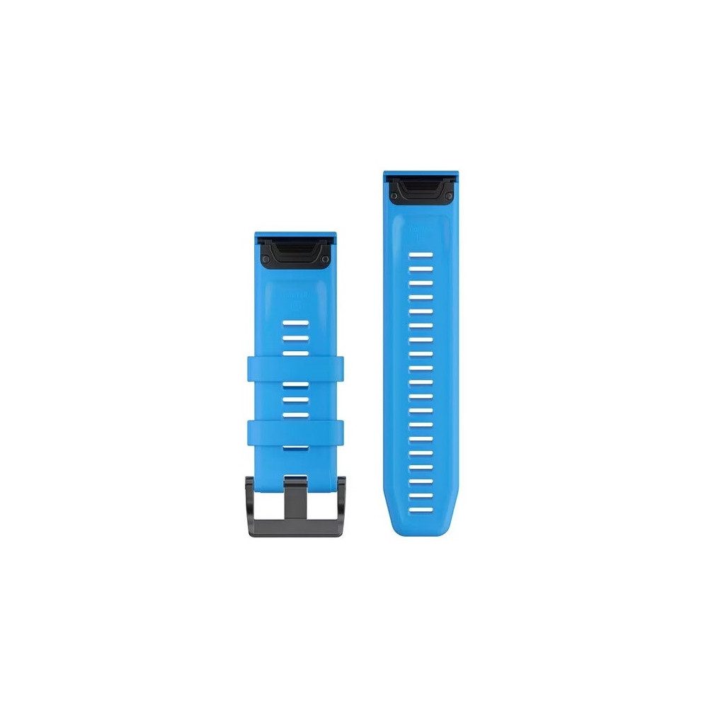 Garmin Uhrenarmband Garmin QuickFit 26 Silikonarmband cyan blue