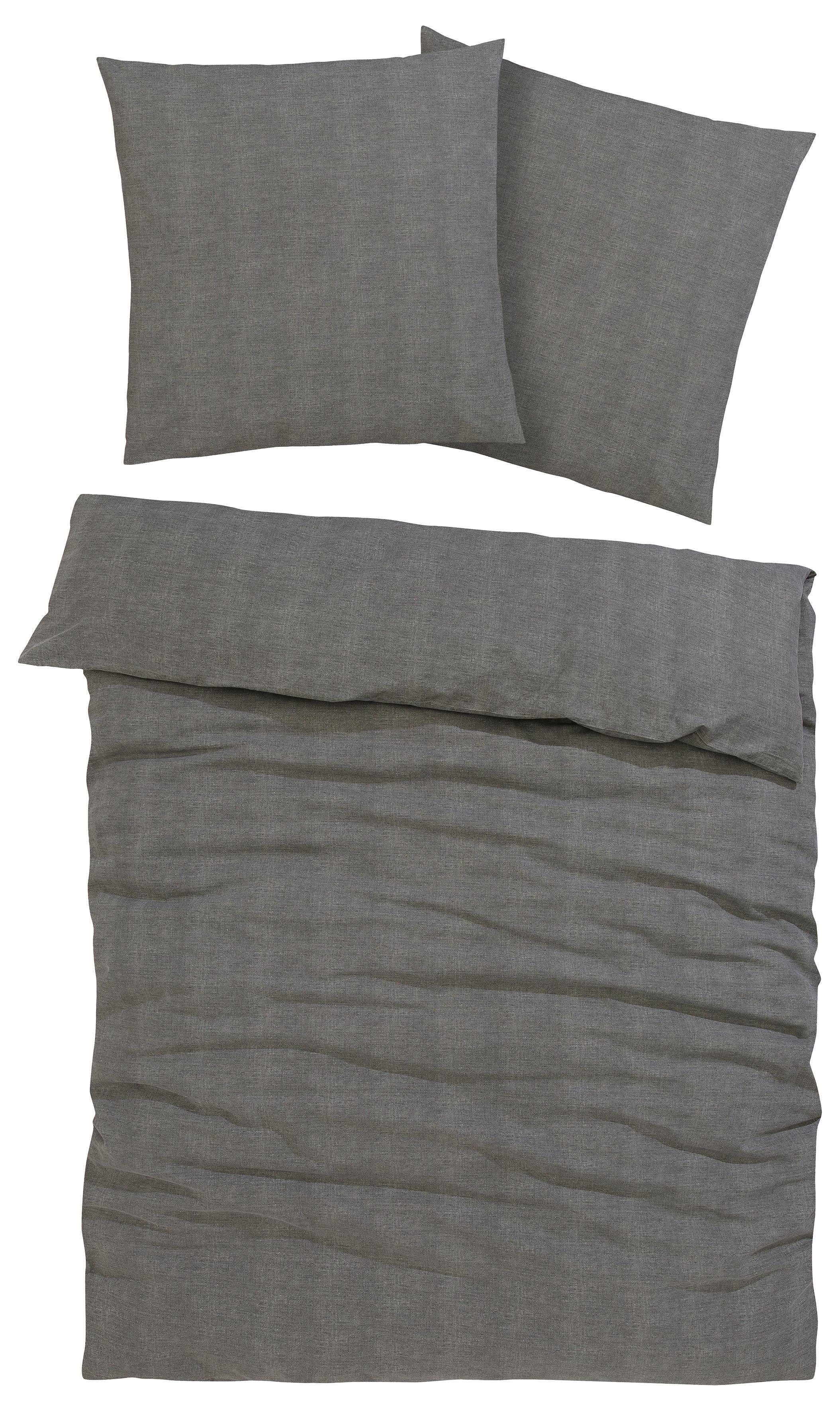 Home affaire Bettwäsche Melli, Linon, 2 teilig, Bettwäsche aus Baumwolle, Leinen-Look in Melange-Optik. Reduzierter Preis € 32,89. Unverbindliche Preisempfehlung € 62,99