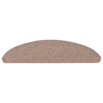 Teppich Stufenmatten Selbstklebend 10 Stk Beige 65x22,5x3,5 cm, vidaXL, Höhe: 0 mm