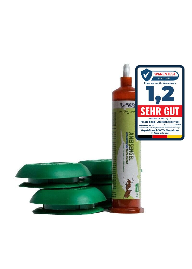 Futura-Shop Insektenvernichtungsmittel Ameisenköder gegen Ameisen mit Ameisen Box, 30 g, Ameisenmittel, Ameisenhaufen