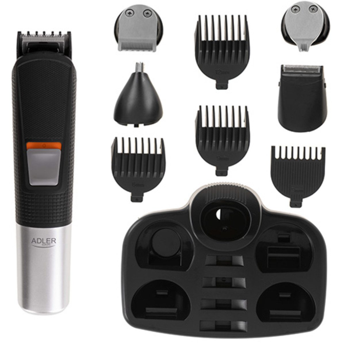 Adler Bartschneider AD 2943, Grooming Set für Männer mit 5 Aufsätzen