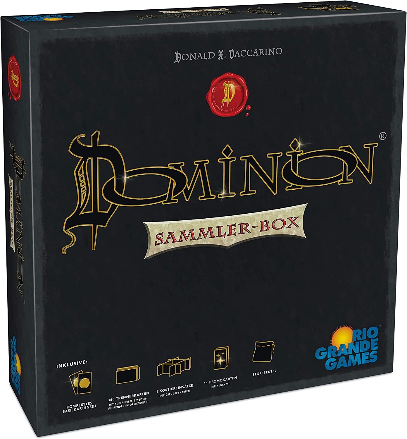 Rio Grande Games Spiel, Brettspiel Dominion - Sammler-Box
