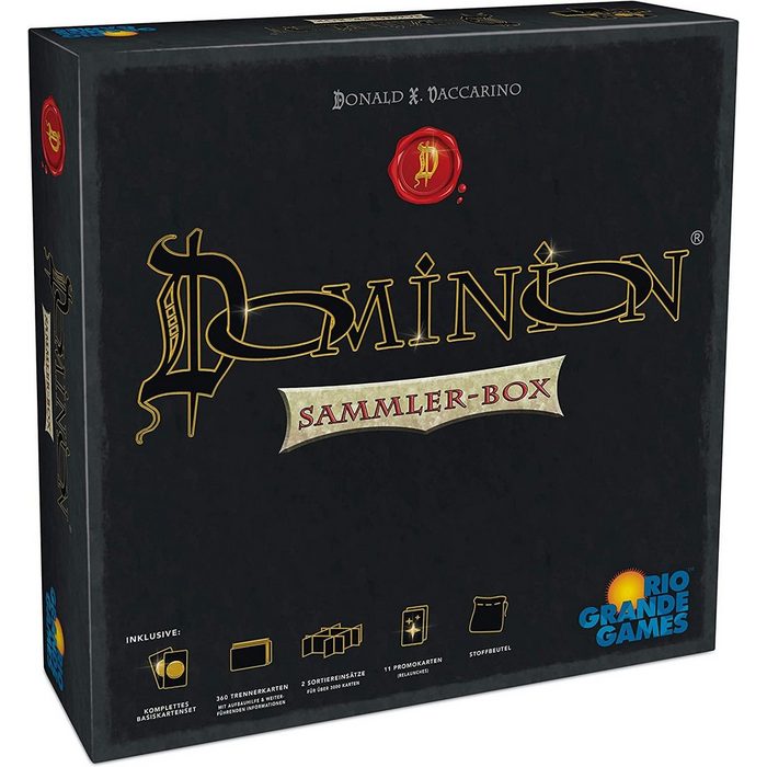 Rio Grande Games Spiel Brettspiel Dominion - Sammler-Box