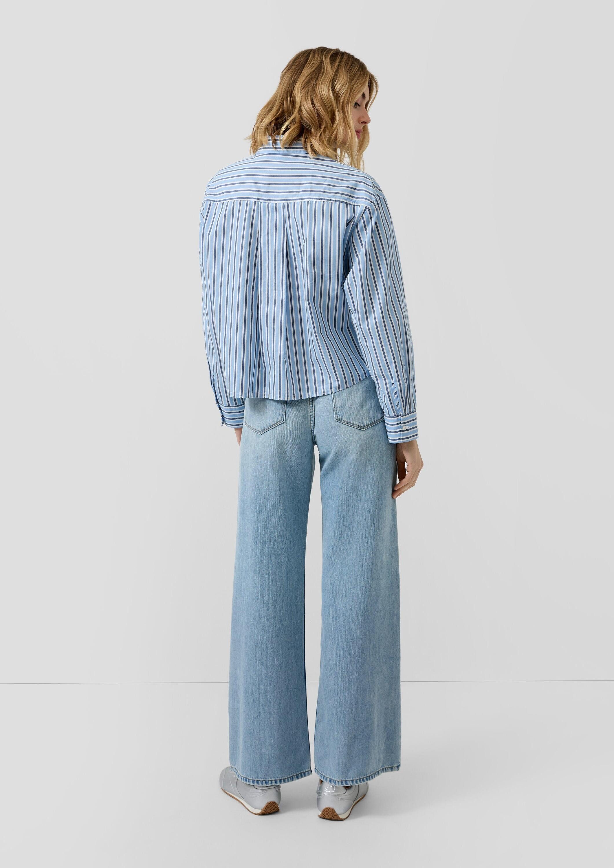 s.Oliver Weite Jeans Jeans-Hose SURI Jeans Suri / Regular Fit / Mid Rise / Wide Leg / mit Bindedetail