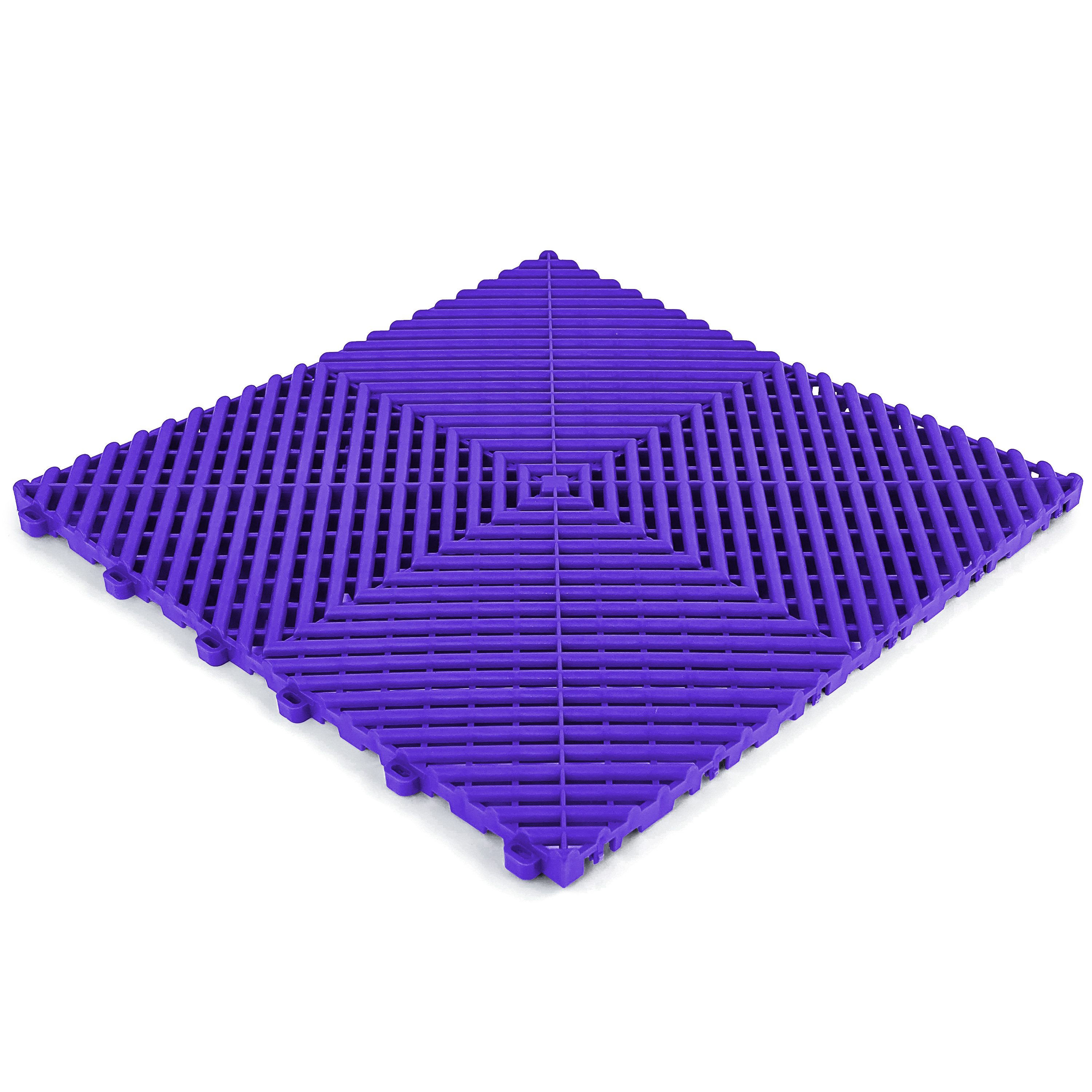 RAMROXX Klickfliese Performance Bodenfliese Garagenboden Floor Violett 40x40cm