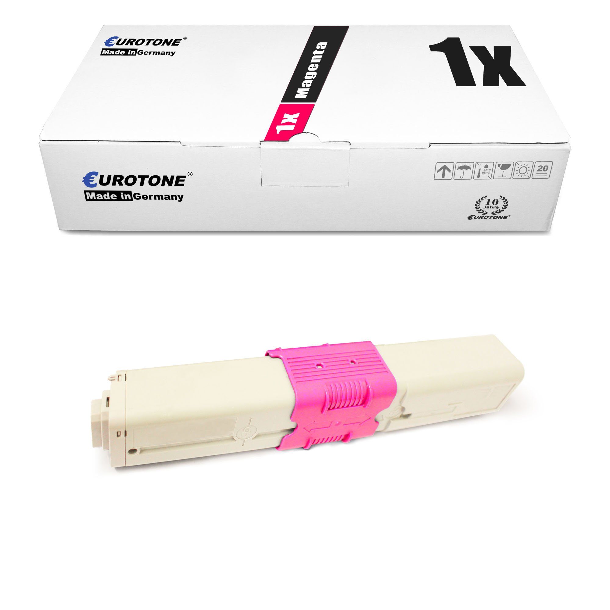 Eurotone Tonerkartusche Toner ersetzt OKI 44973510 fr ES5431 5462 Magenta