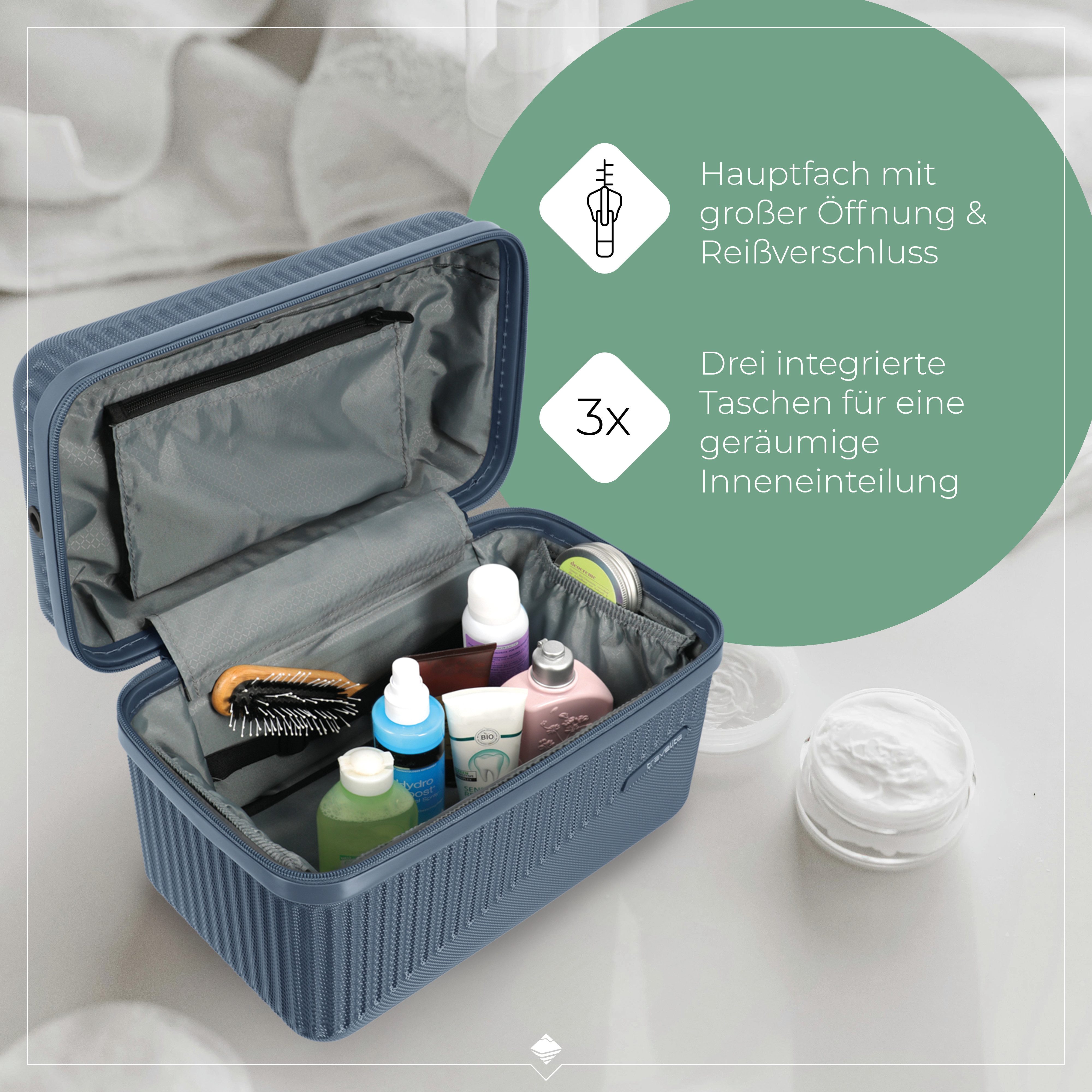 travelite Beautycase BALI Kosmetikkoffer, mit Aufsteckfunktion und Organizer – ideal für Reise und Alltag