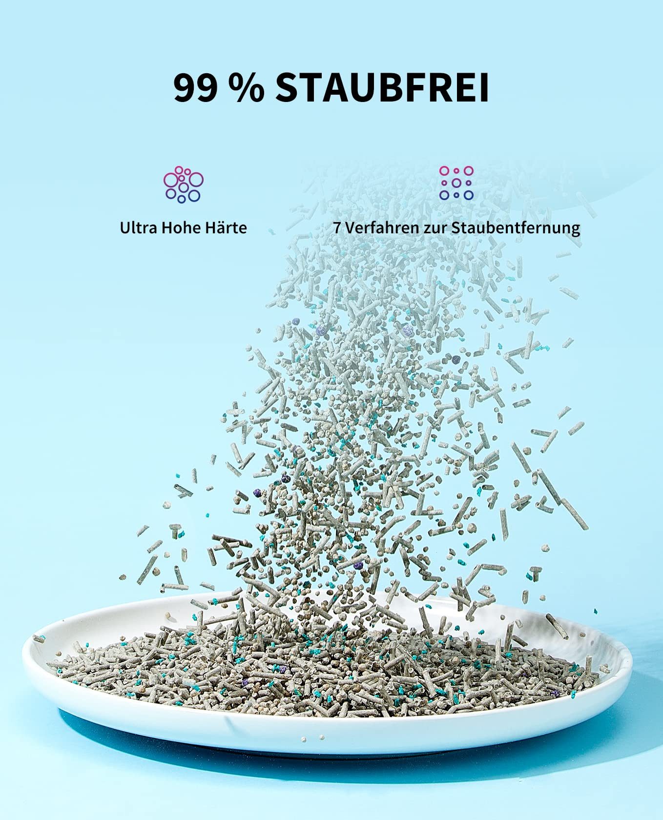 PETKIT Katzenstreu PETKIT 5 in 1 Gemischtes Katzenstreu(4-tlg)