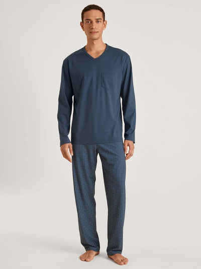 CALIDA Pyjama Calida Herren Pyjama 43388 saragossa blue (1 Stück, 1 tlg., 1 Stück)