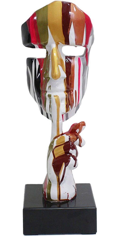 GILDE Skulptur Skulptur Gesicht Colorful Silence