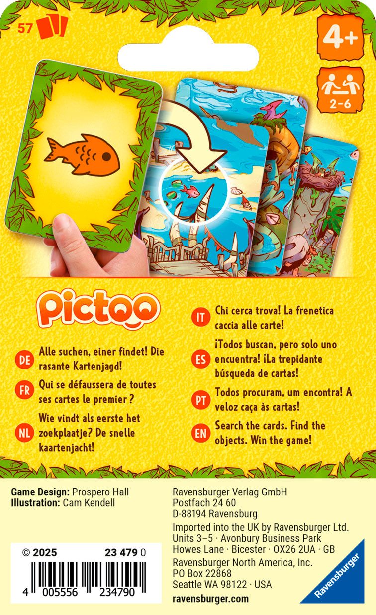 Ravensburger Spiel Pictoo Dino-Welt, Kinderspiel