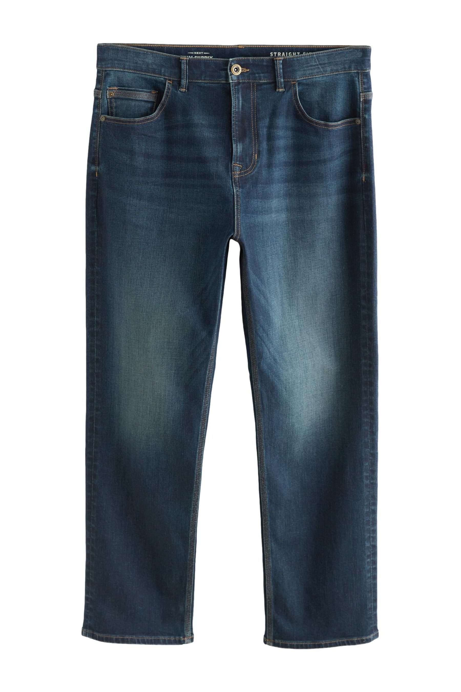 Stretch-Jeans Authentische Straight Fit Jeans mit Stretch