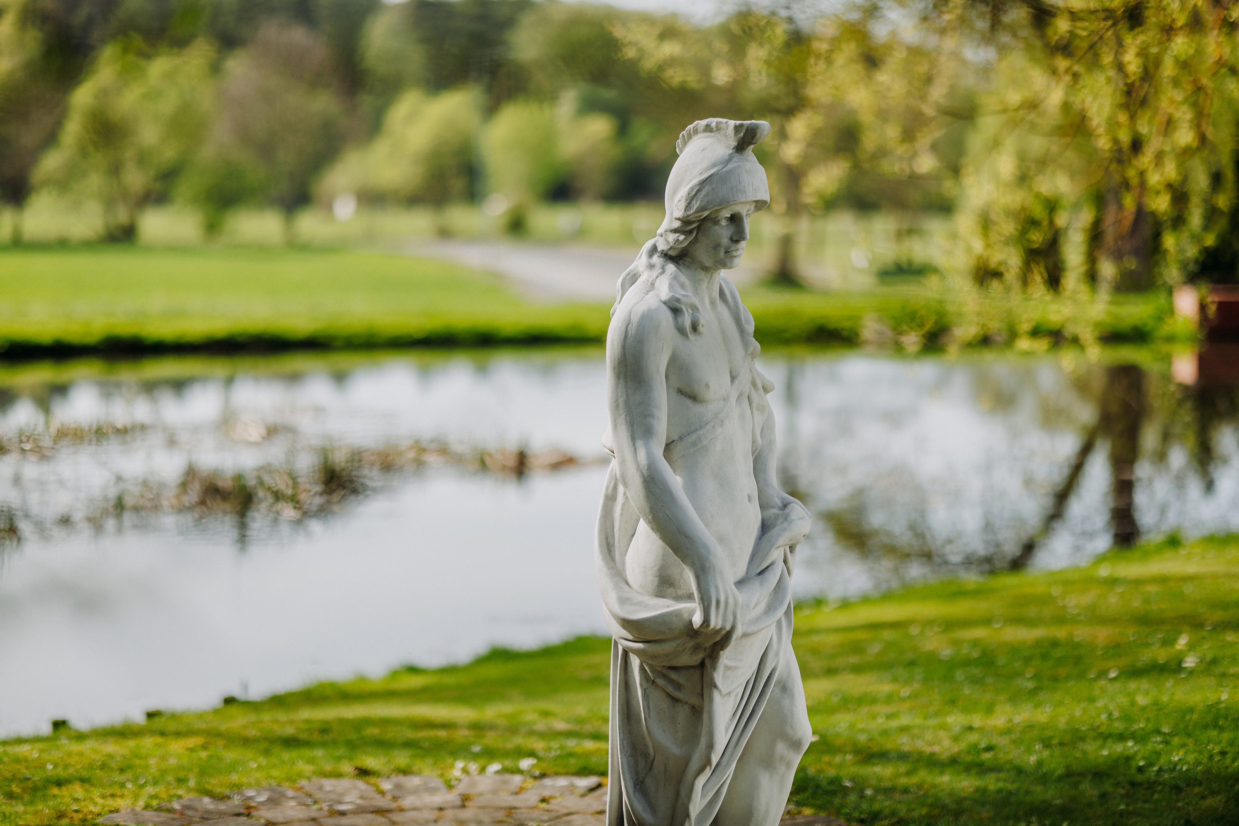 gartendekoparadies.de Gartenfigur Statue eines römischen Soldaten, H. 146 cm, 175 kg, Frostsicher