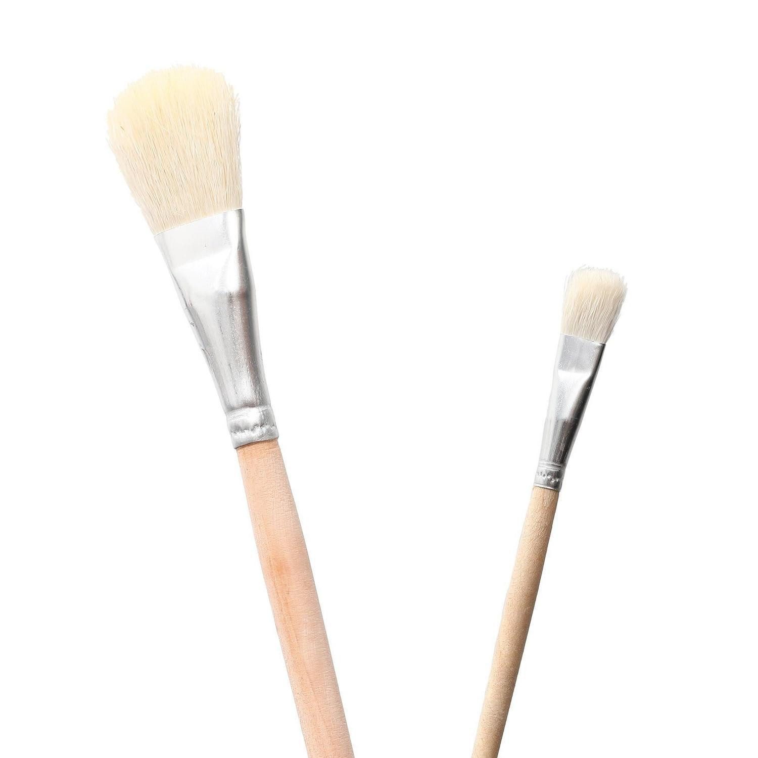 LuxusKollektion Malpinsel Blattgold Pinsel-Set Ziegenhaar 2Stk, (2 St)