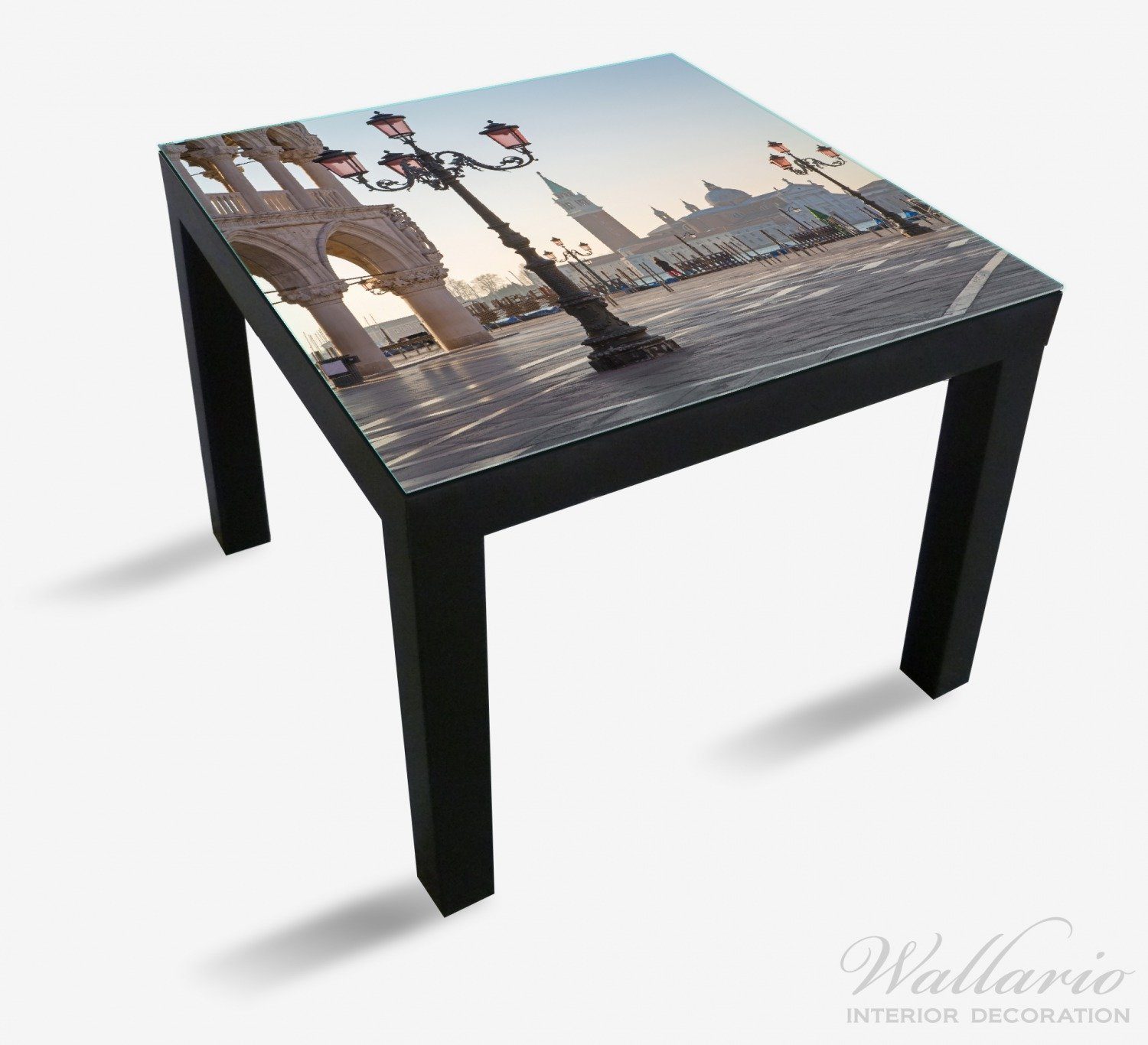 Wallario Tischplatte Venedig - St), geeignet II Maggiore Markusplatz Ikea Tisch Dogenpalast, San Giorgio für Lack (1 und