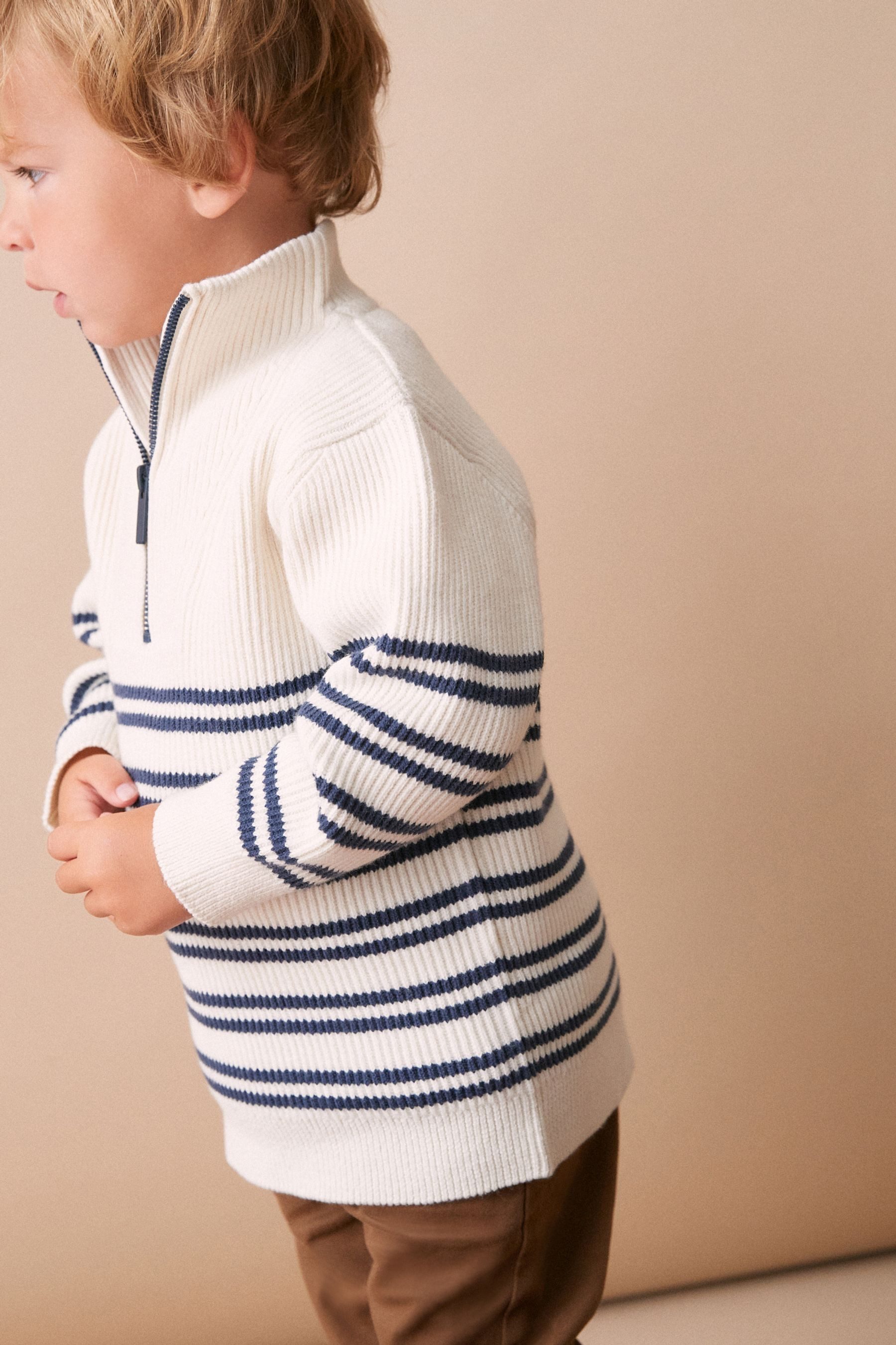 Next Troyer Strickpullover mit 1/4-Reißverschluss (1-tlg) günstig online kaufen