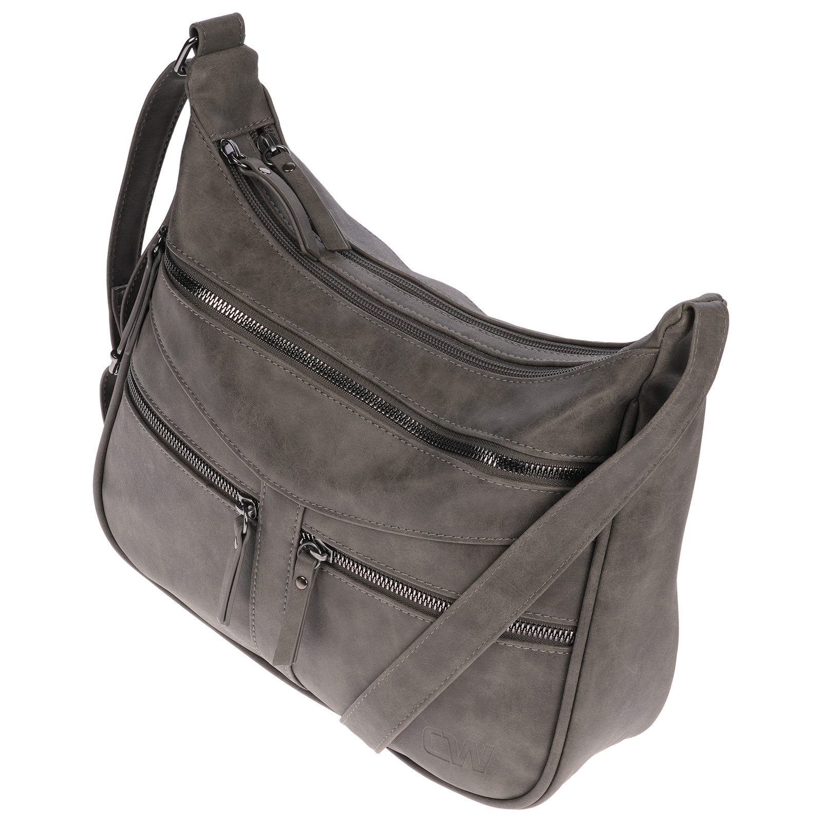 Christian Wippermann Umhängetasche Damen Tasche Schultertasche Umhängetasche Crossover (einzeln), Bag Leder Optik Handtasche