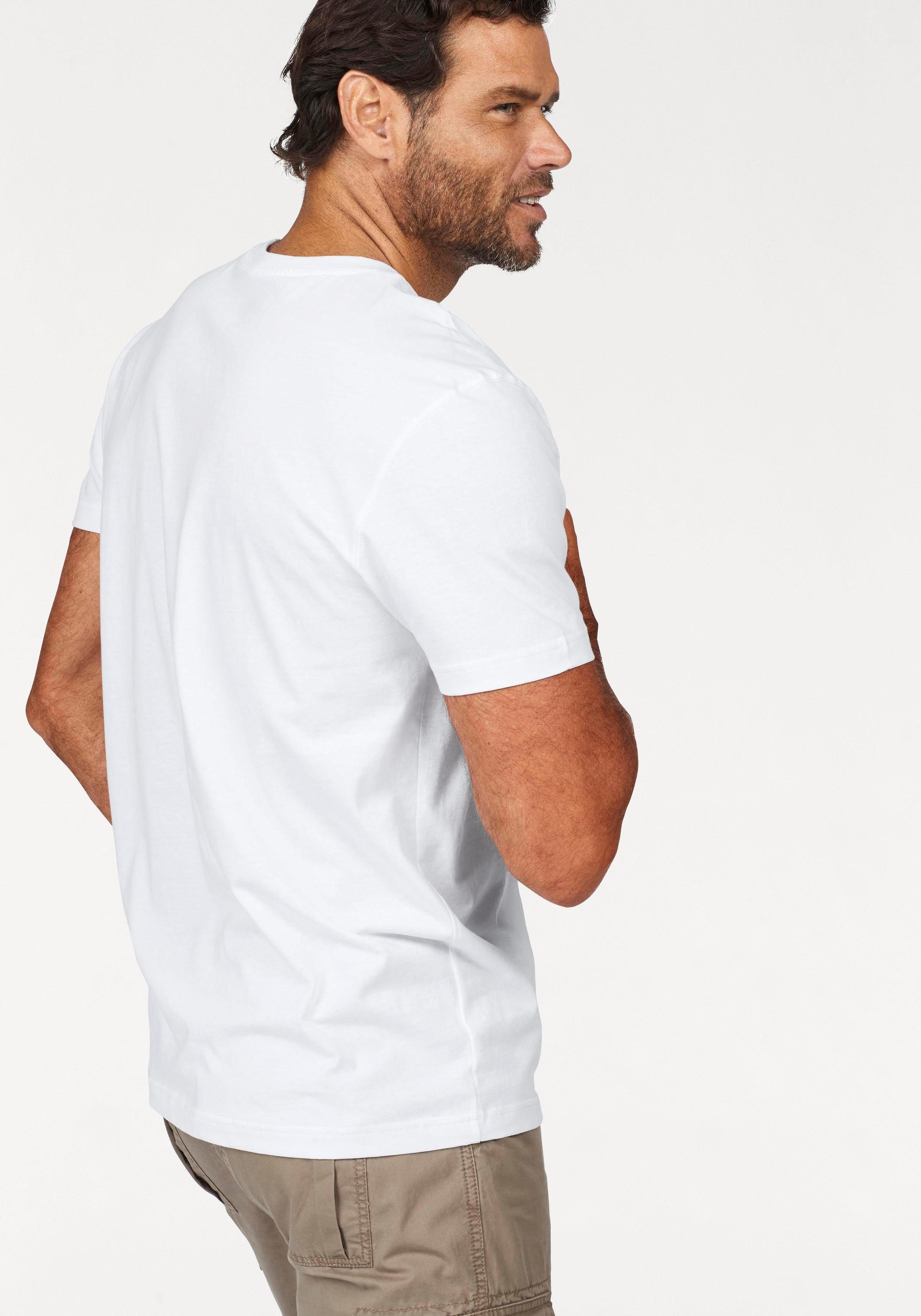 Man's World T-Shirt (3er-Pack) Kurzarm, normale Passform, aus Baumwolle, im 3er-Pack