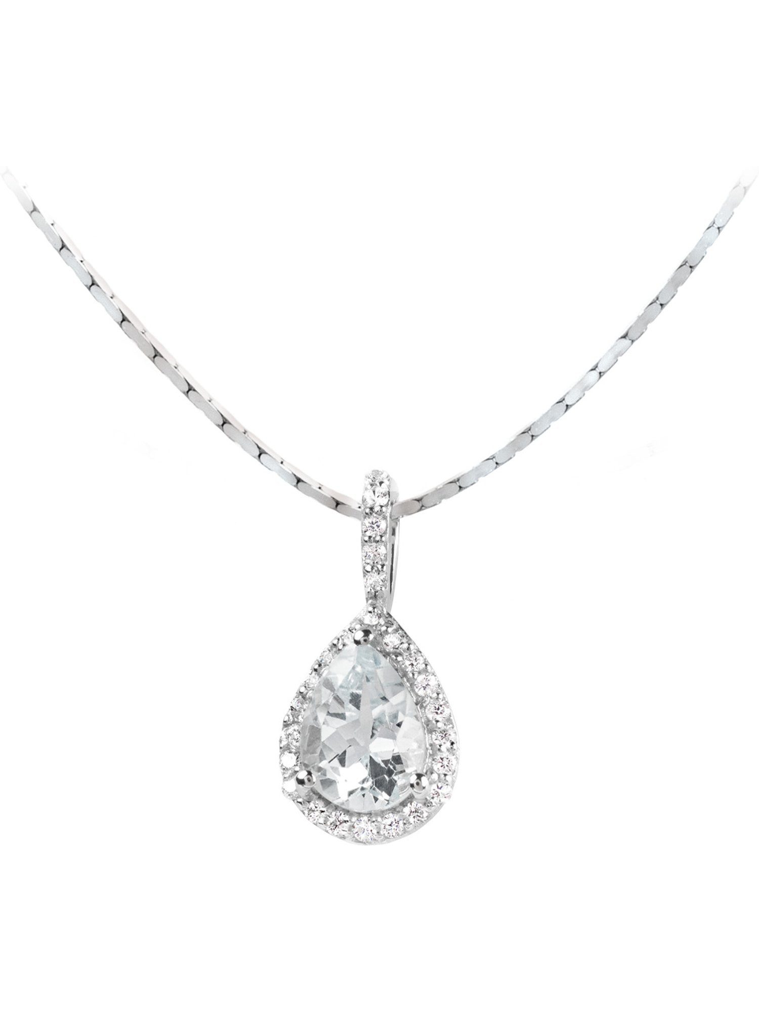 Jacques Lemans Collier Jacques Lemans Damen-Kette 925er Silber 1 Zirkonia