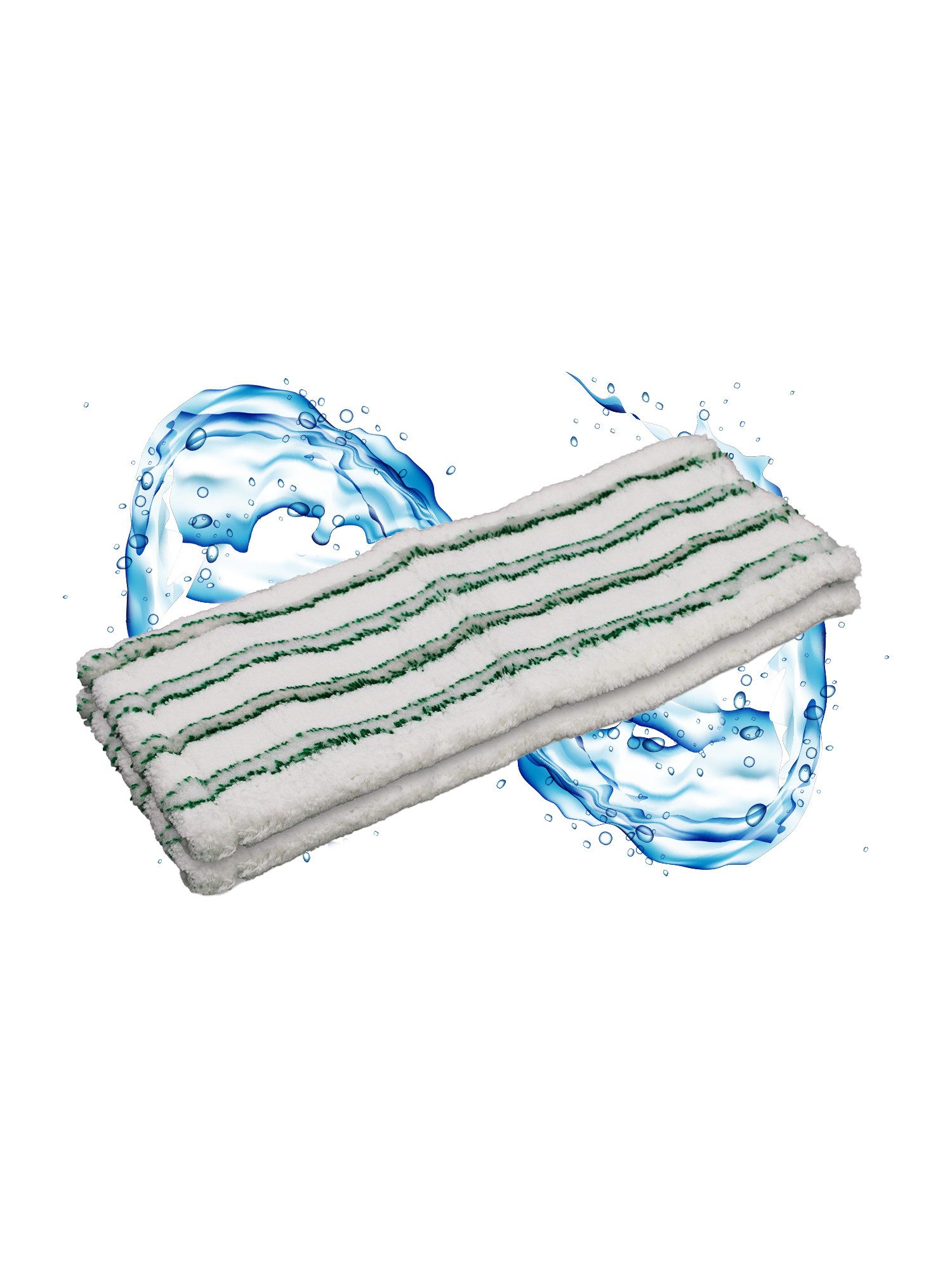 Moppland Mikrofaser Wischbezug Profi 40cm/50cm – Ersatzbezug Waschbar bis 90°C Wischmopp-Ersatzkopf (Mikrofaser, 40, Einzelartikel, 2-tlg., Wischmopp Ersatzbezug, Waschbar bis 90°C, saugstark, langlebige, wiederverwendbar, reusable)