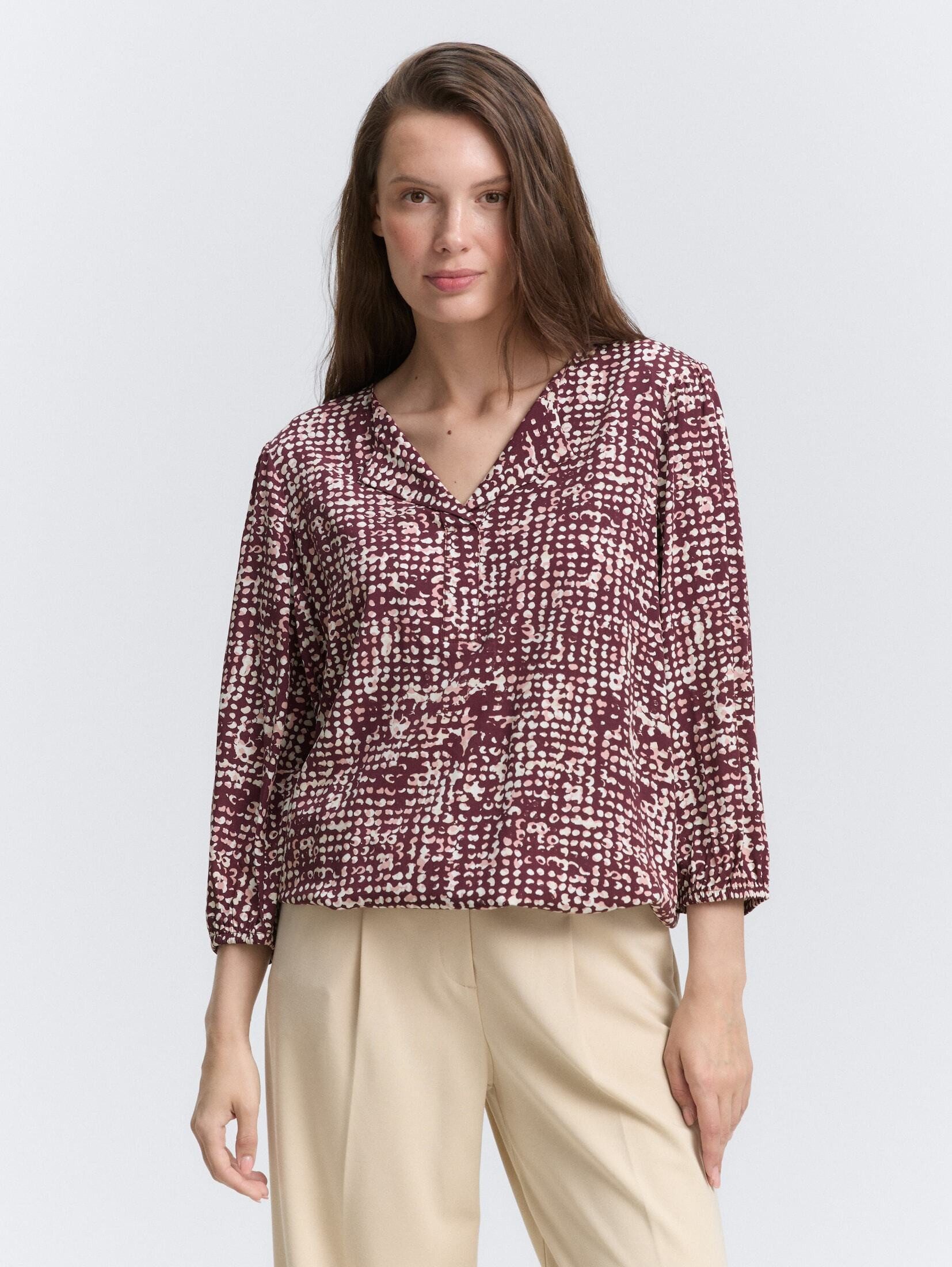 TOM TAILOR Langarmbluse Bluse aus Viskose günstig online kaufen