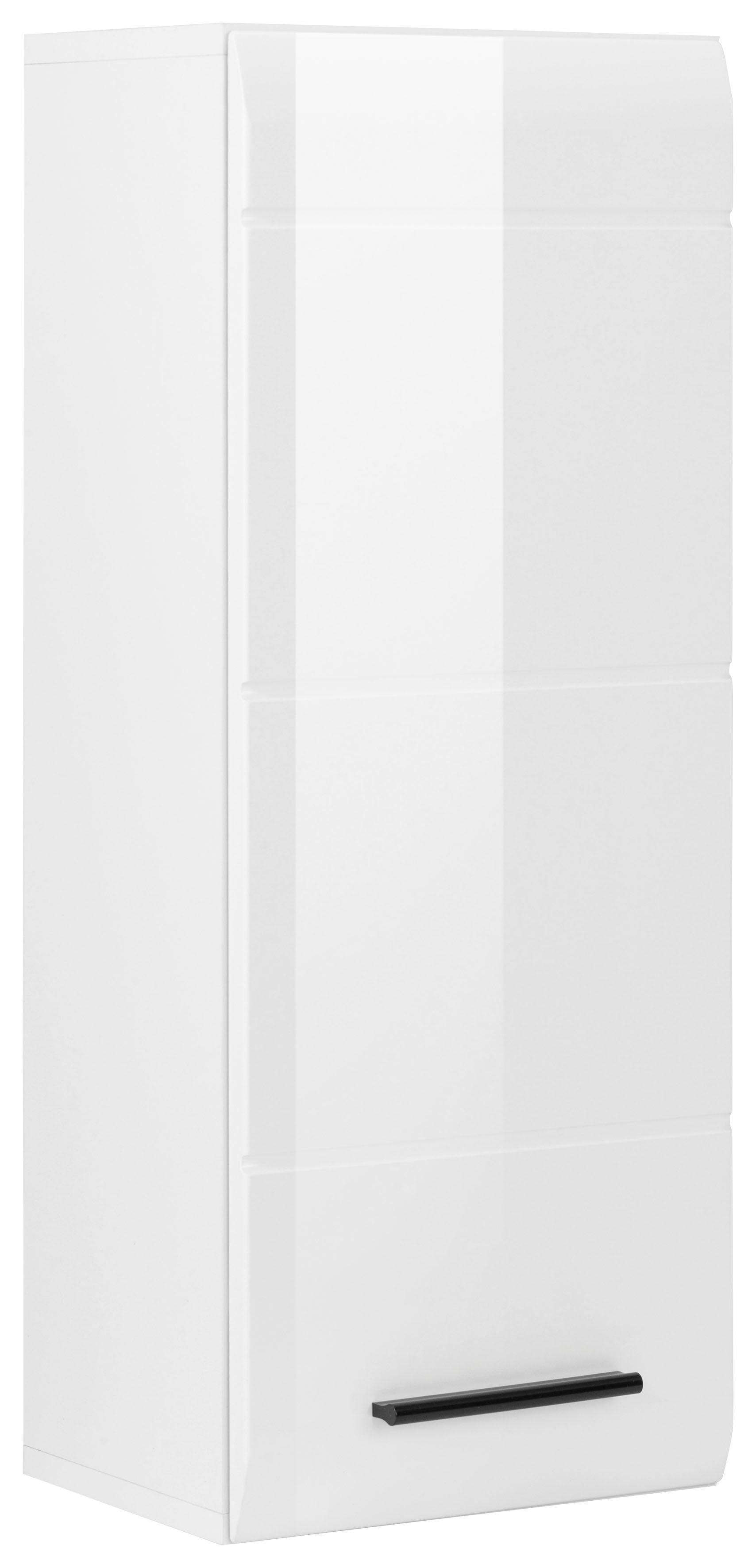 welltime Hängeschrank Sovana Badezimmerschrank mit 2 Fächern in Weiß - (B/T/H) 30/24/77 cm