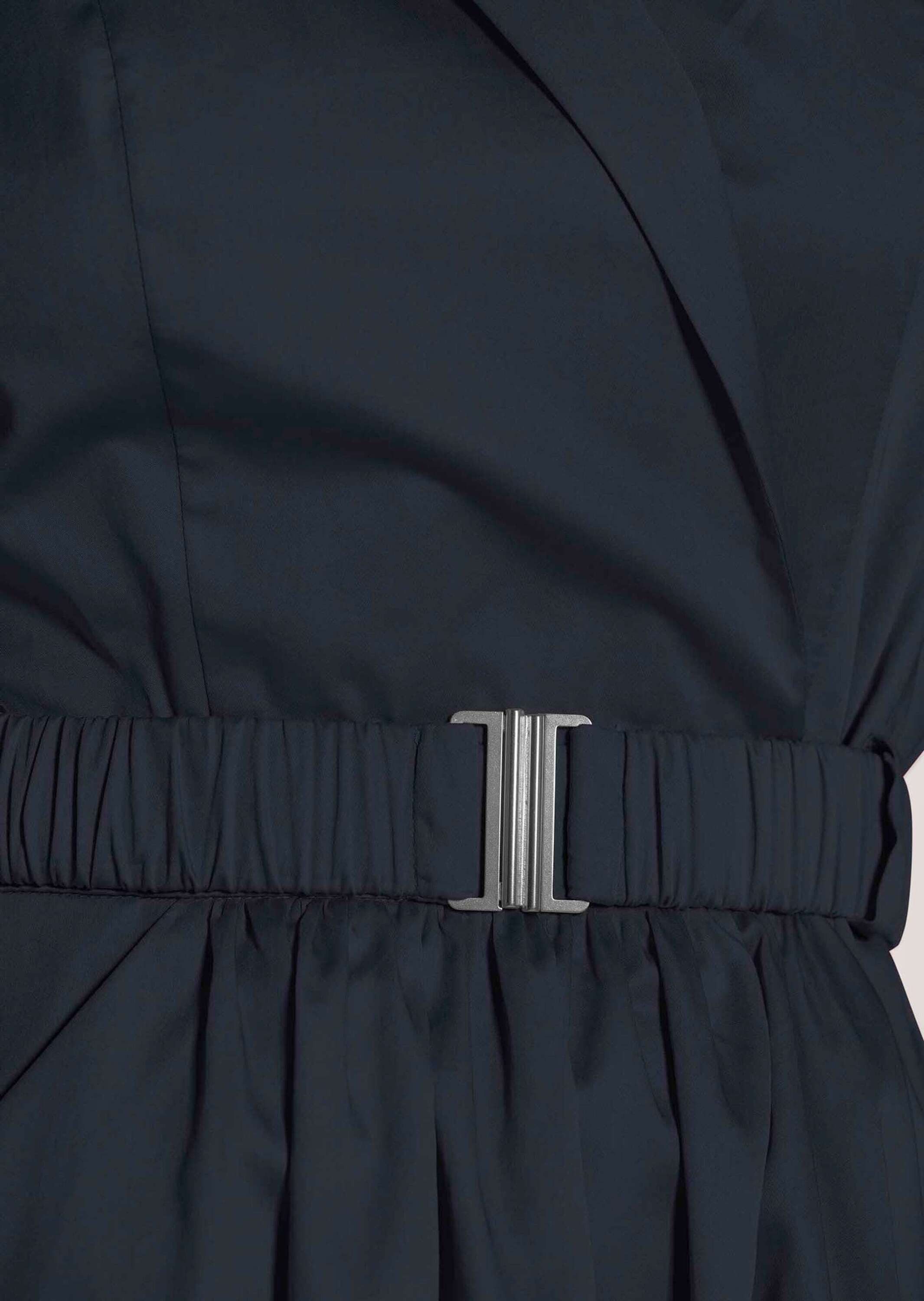 MADELEINE Midikleid Sommerkleid mit Gürtel Midikleid mit Reverskragen, Taschen, Knielänge und ohne Arm – Bild 4 von 5