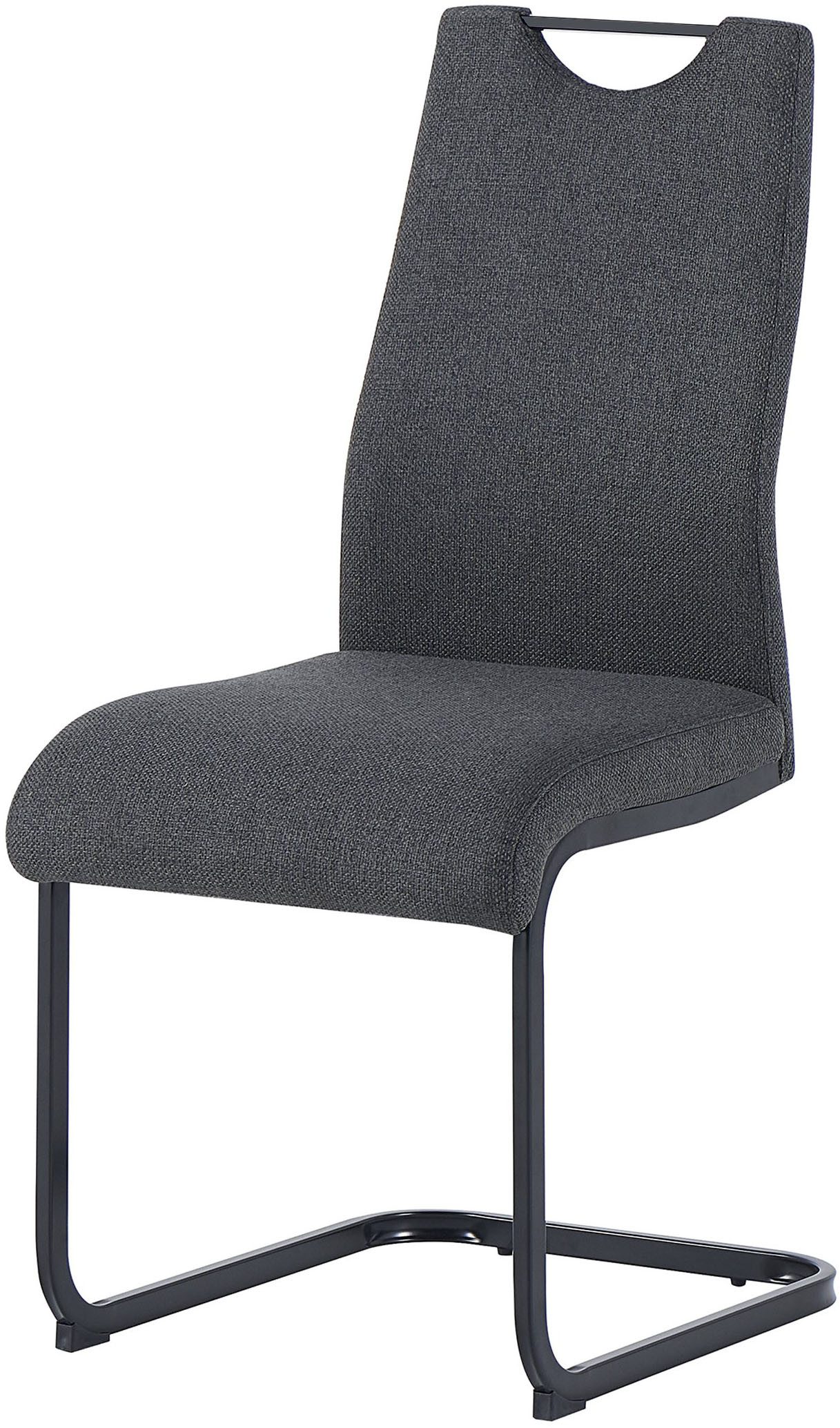 byLIVING Freischwinger CAPRI (Set, 2 St), Webstoff, bis 110 kg, Schaumstoff, Schwingstuhlgestell, mit Griff