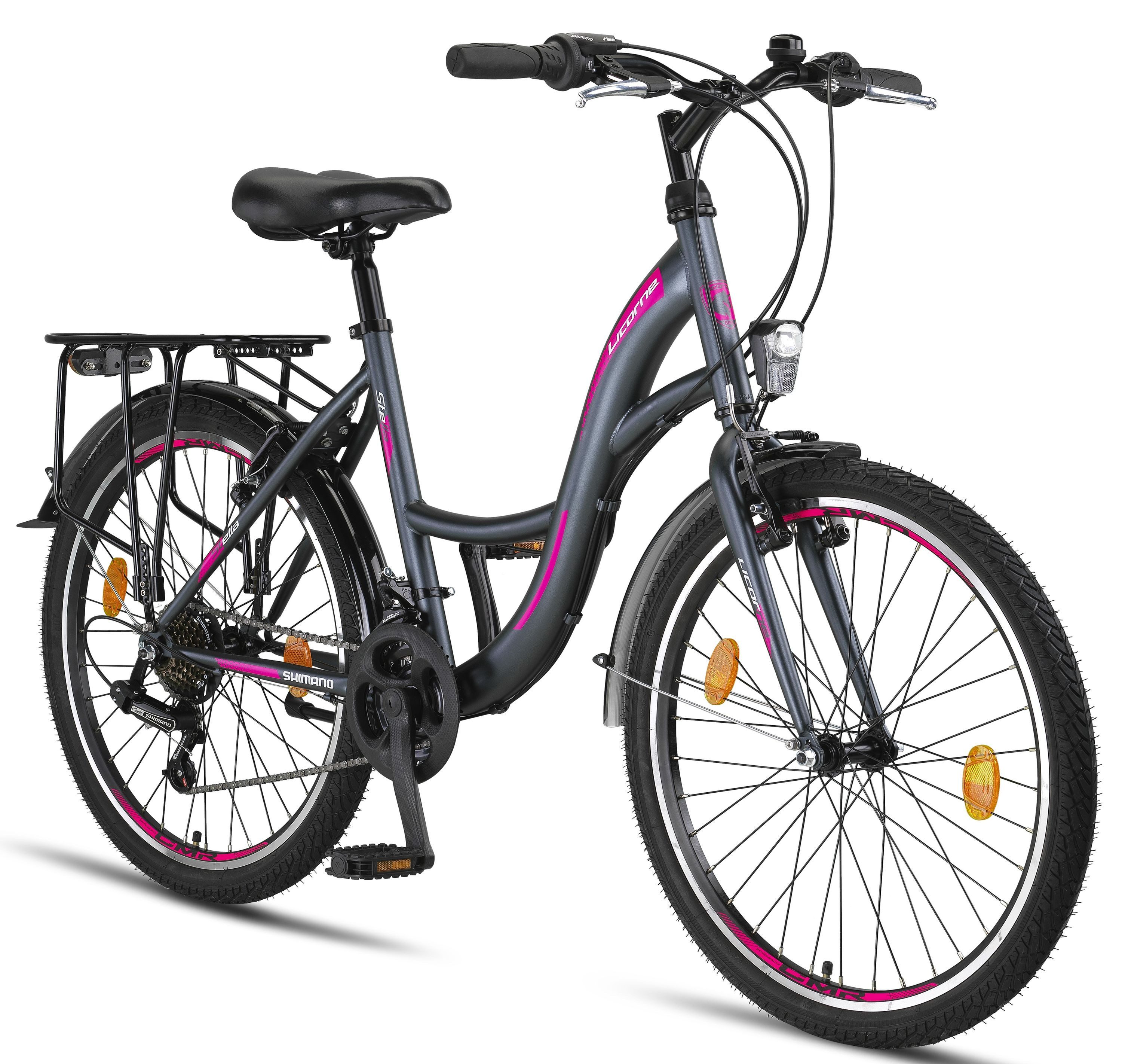 Licorne Bike Cityrad Licorne Stella Premium Citybike 20–28 Zoll, 21 Gang Hollandrad