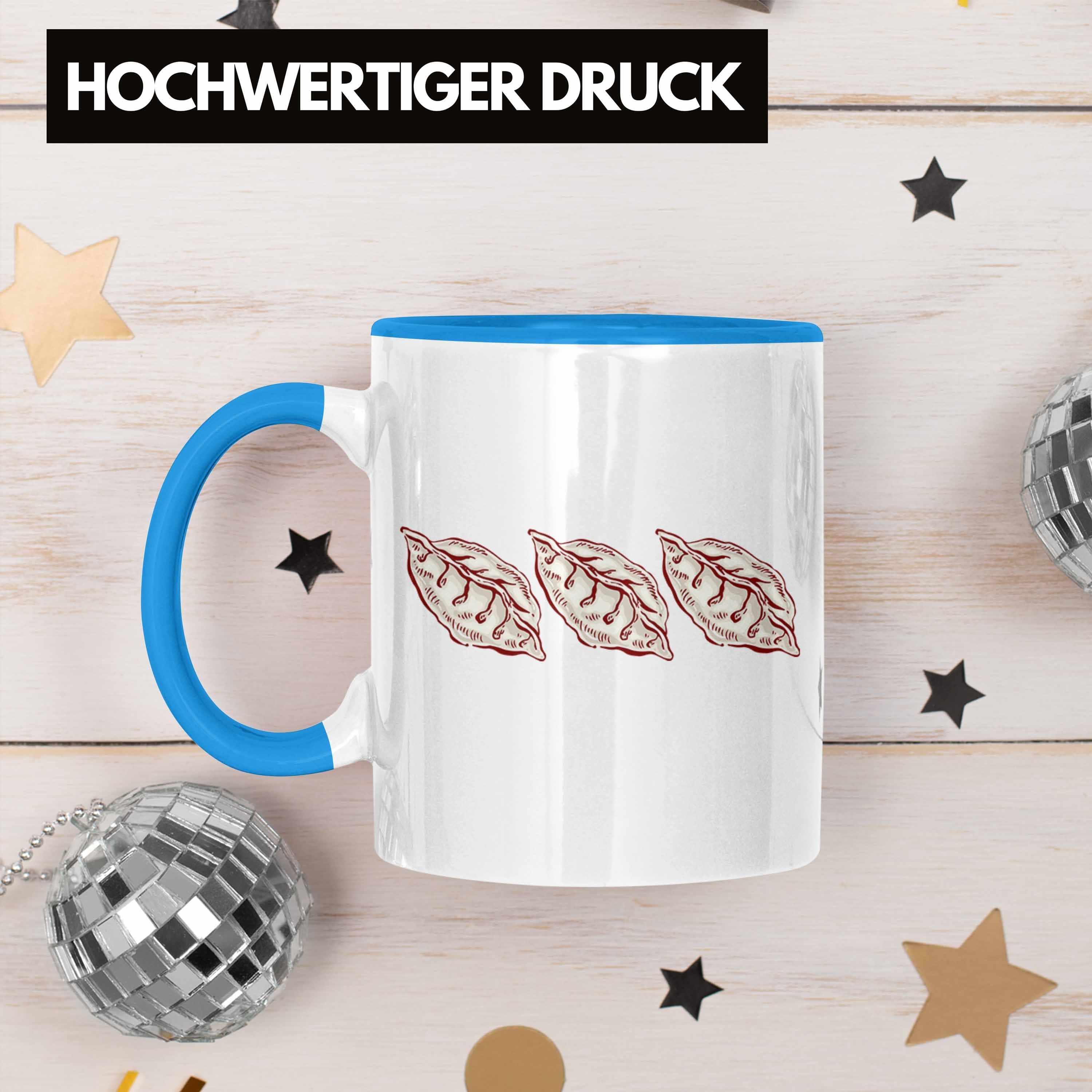 Geschenk Liebhaber - Dumpling Trendation Dumplings Trendation Tasse Gyozas Geschenkidee Tasse Sushi Asiatisch 3 Blau