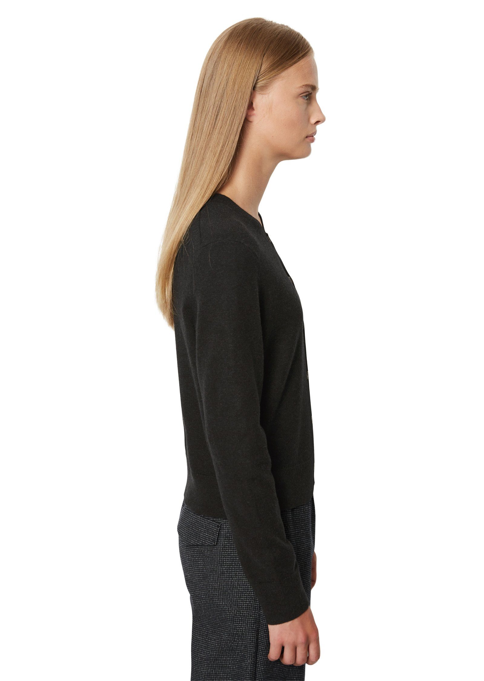 Stretch O'Polo Soft Cotton Marc aus Cardigan schwarz DENIM