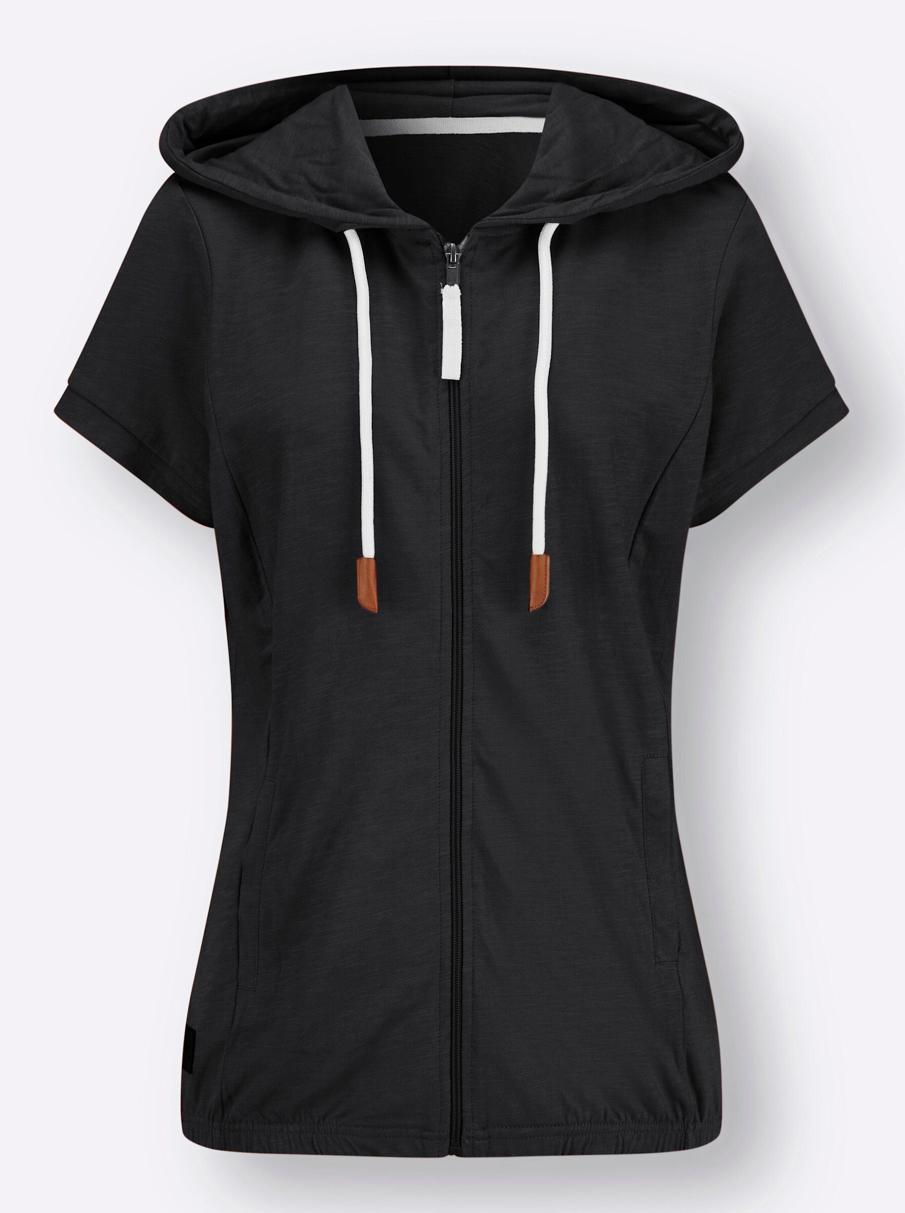 Shirtjacke Sweatjacke Kurzarm