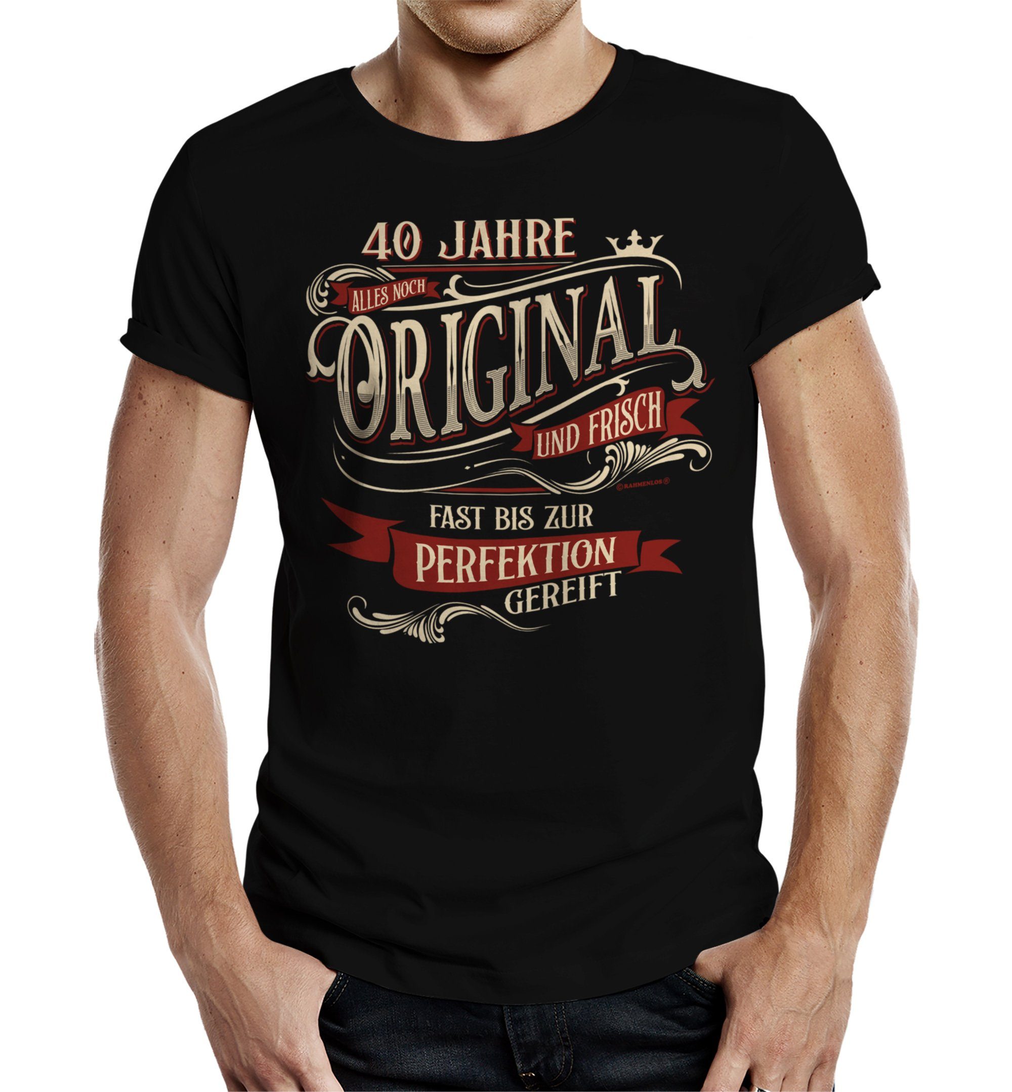 T-Shirt als Geschenk zum 40. Geburtstag - alles noch original und frisch