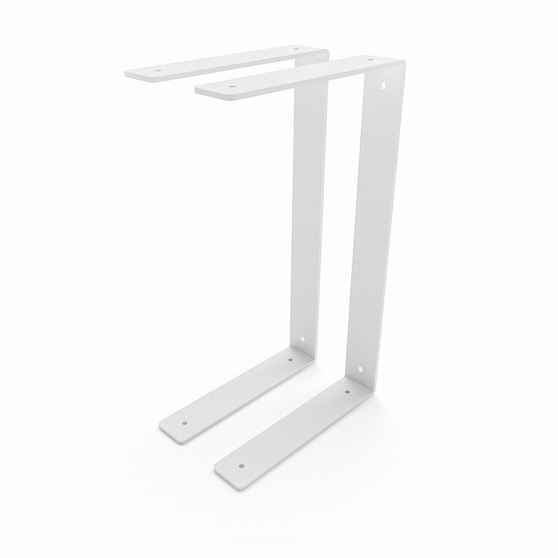 HEVVA Wandregalhalter 2x Doppelte Regalhalter - HARTENBERG - Regalwinkel, Regalträger, Set, DER PREIS GILT FÜR EIN SET AUS 2 HALTERUNGEN