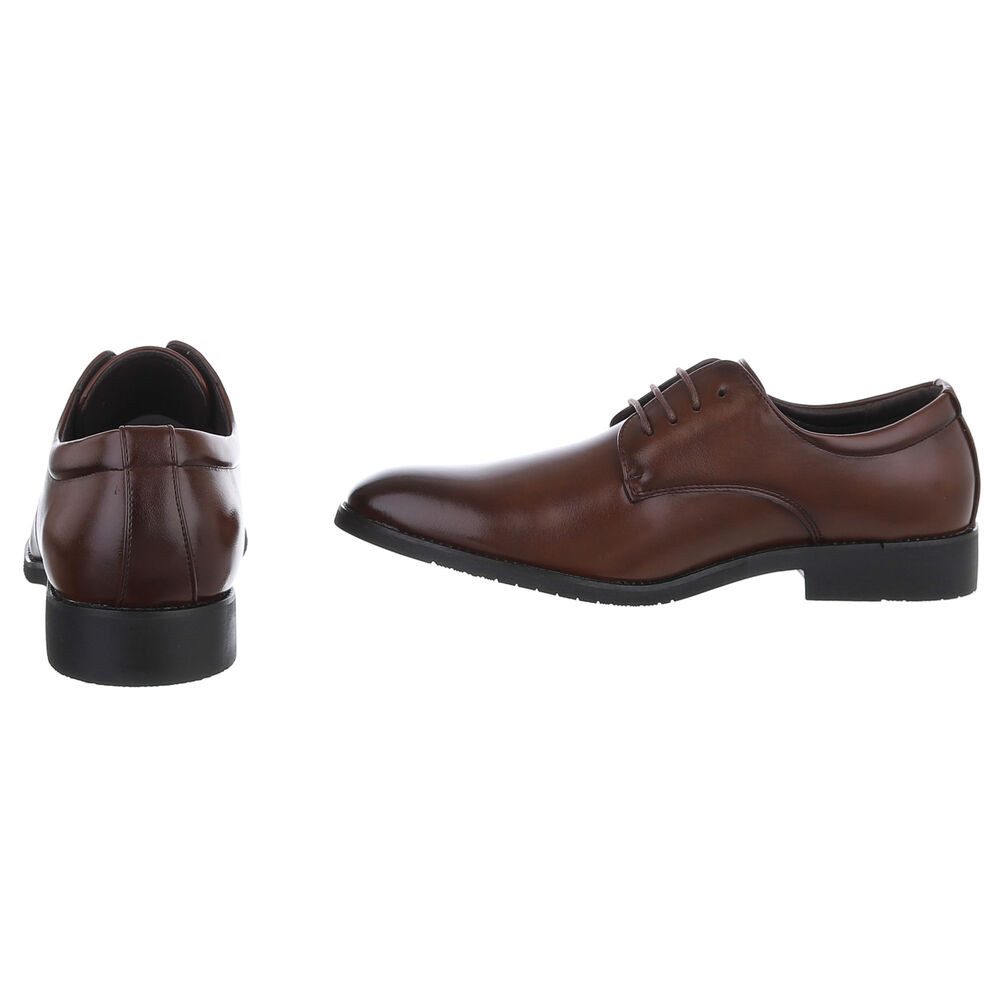 Coolwalk Herrenschuh Derby elegant Schnürschuh klassisch Schnürschuh (91563701) Blockabsatz Business-Schuhe in Braun – Bild 5 von 5