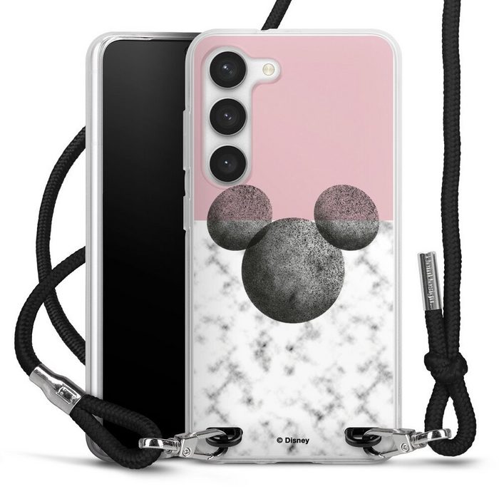DeinDesign Handyhülle Disney Marmor Minnie Mouse Mickey Mouse Marmor Samsung Galaxy S23 Handykette Hülle mit Band Case zum Umhängen