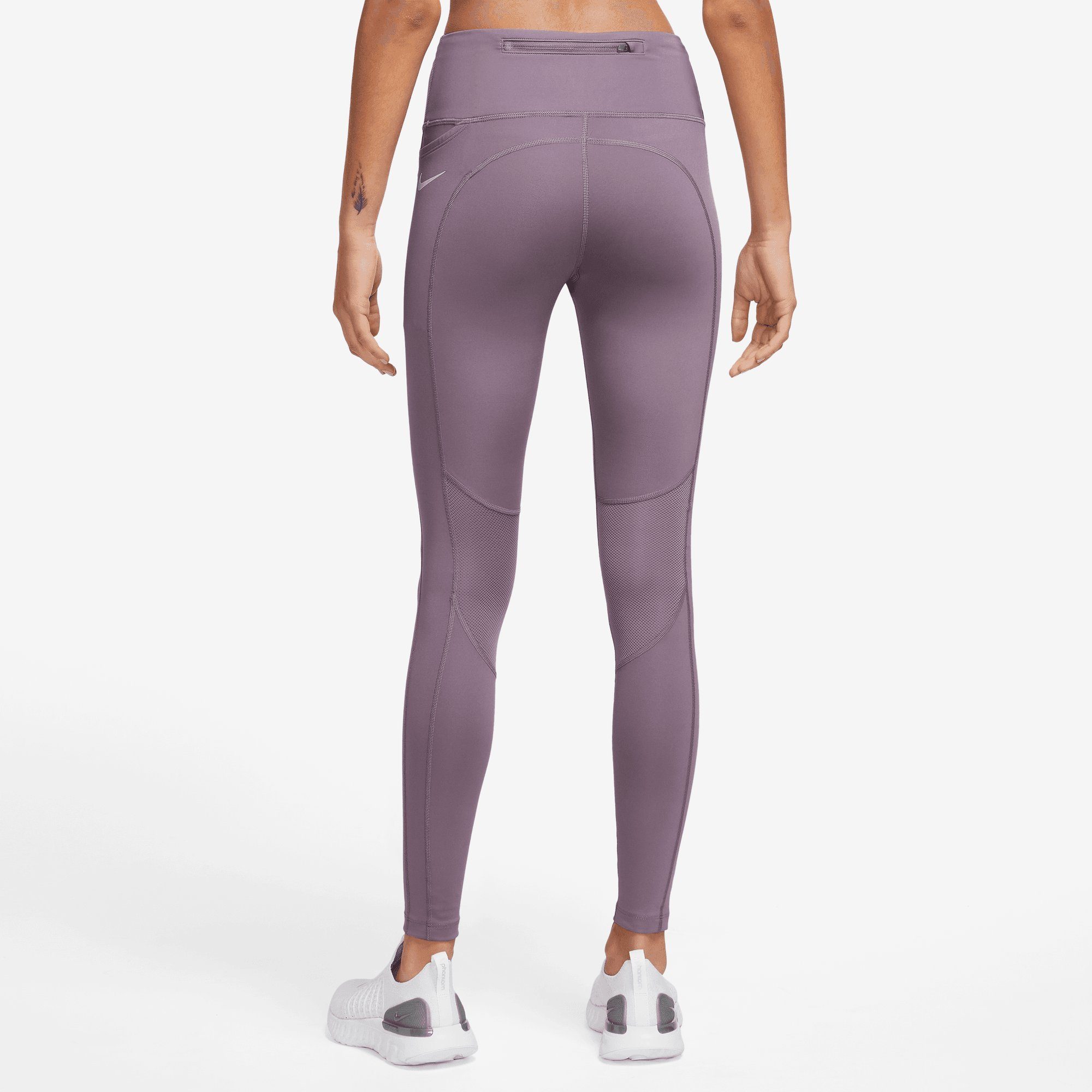 FAST RUNNING MID-RISE EPIC VIOLET DUST/REFLECTIVE SILV WOMEN'S LEGGINGS Nike Lauftights POCKET