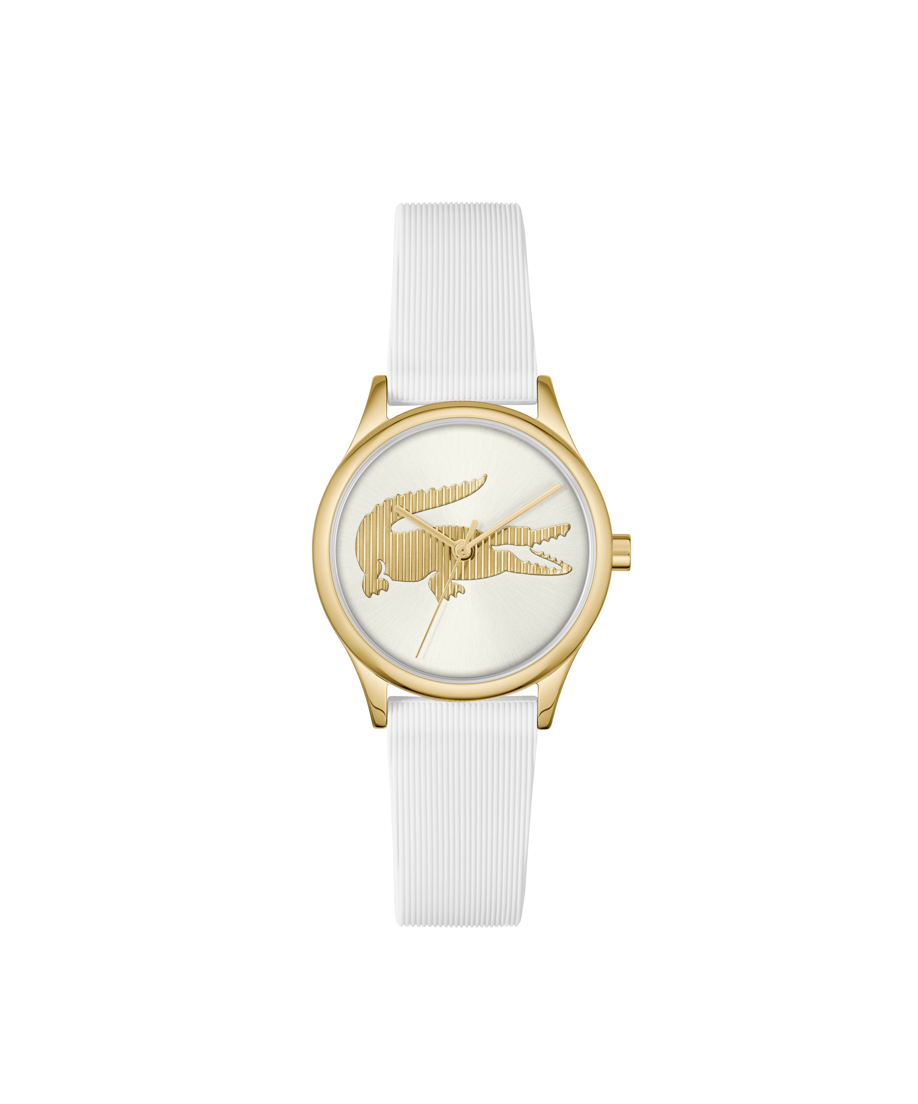 Lacoste Quarzuhr CROCODELLE 2001480, Armbanduhr, Damenuhr, Silikonarmband, analog