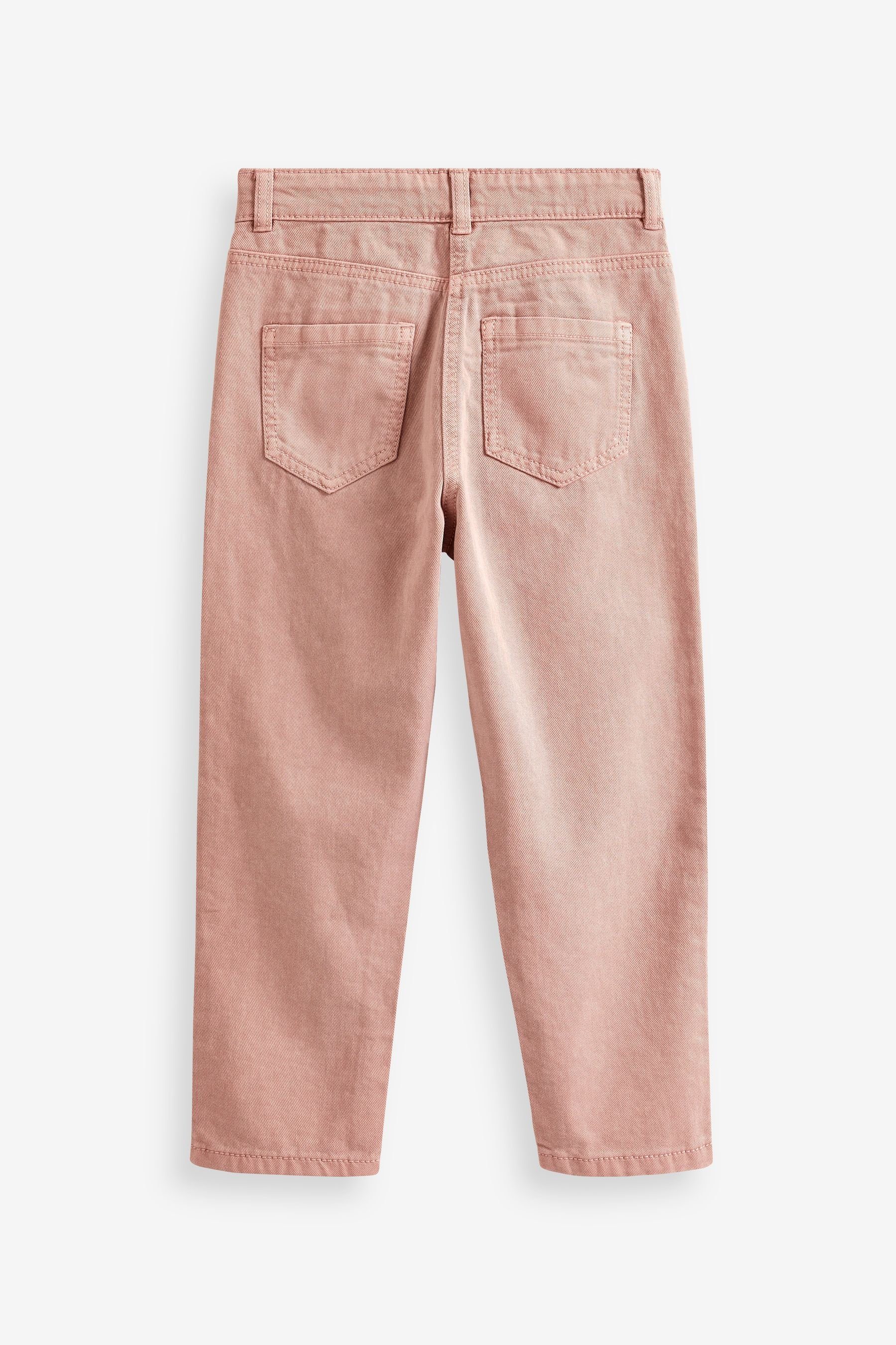 Next Mom-Jeans Apricot Distressed (1-tlg) Mom-Jeans